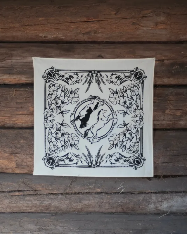 The Wild Rose Bandana made by ANIÁN