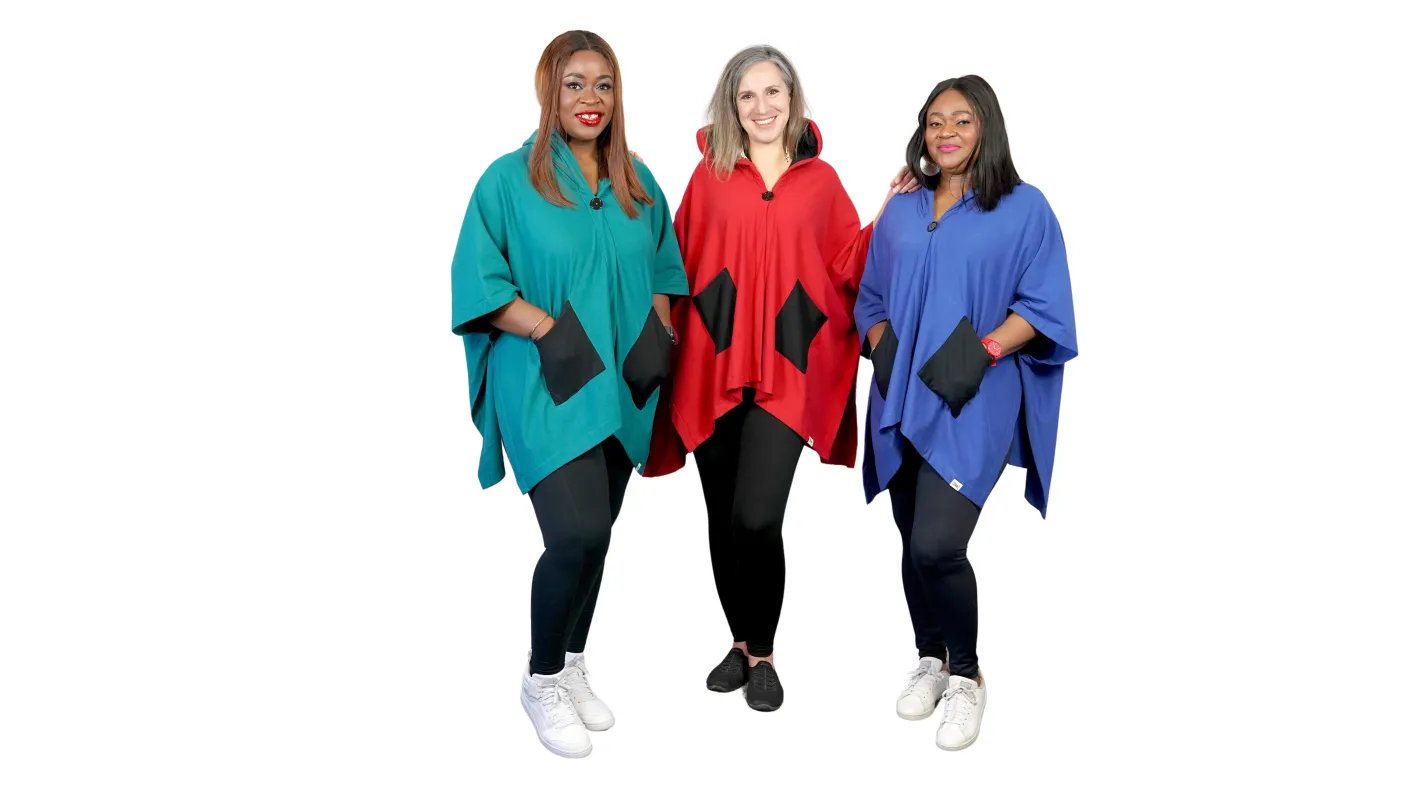 Poncho - Bamboo Fleece sold by Ashabi