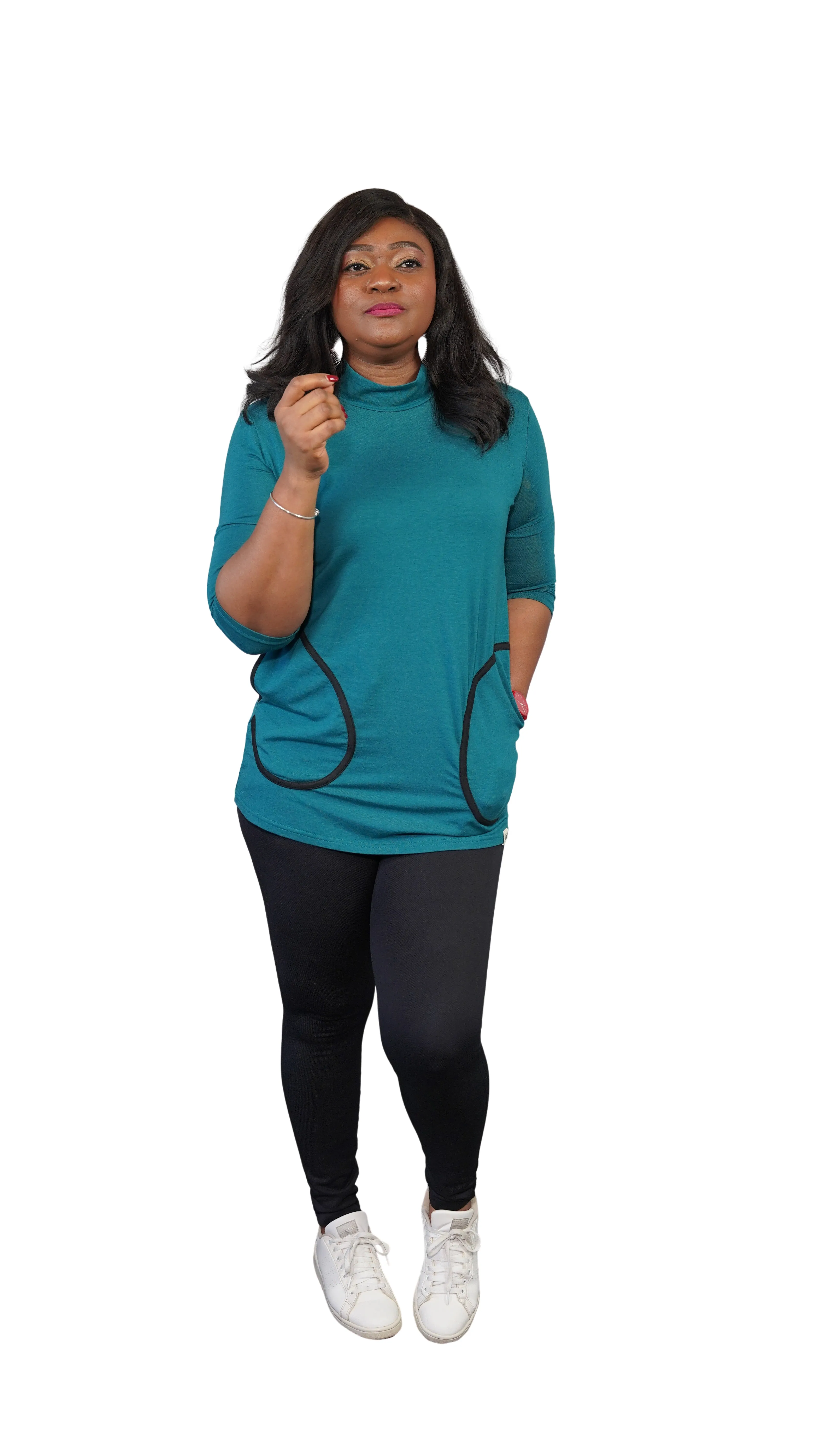 Mock Turtle Top - Bamboo Jersey sold by Ashabi product image thumbnail 2