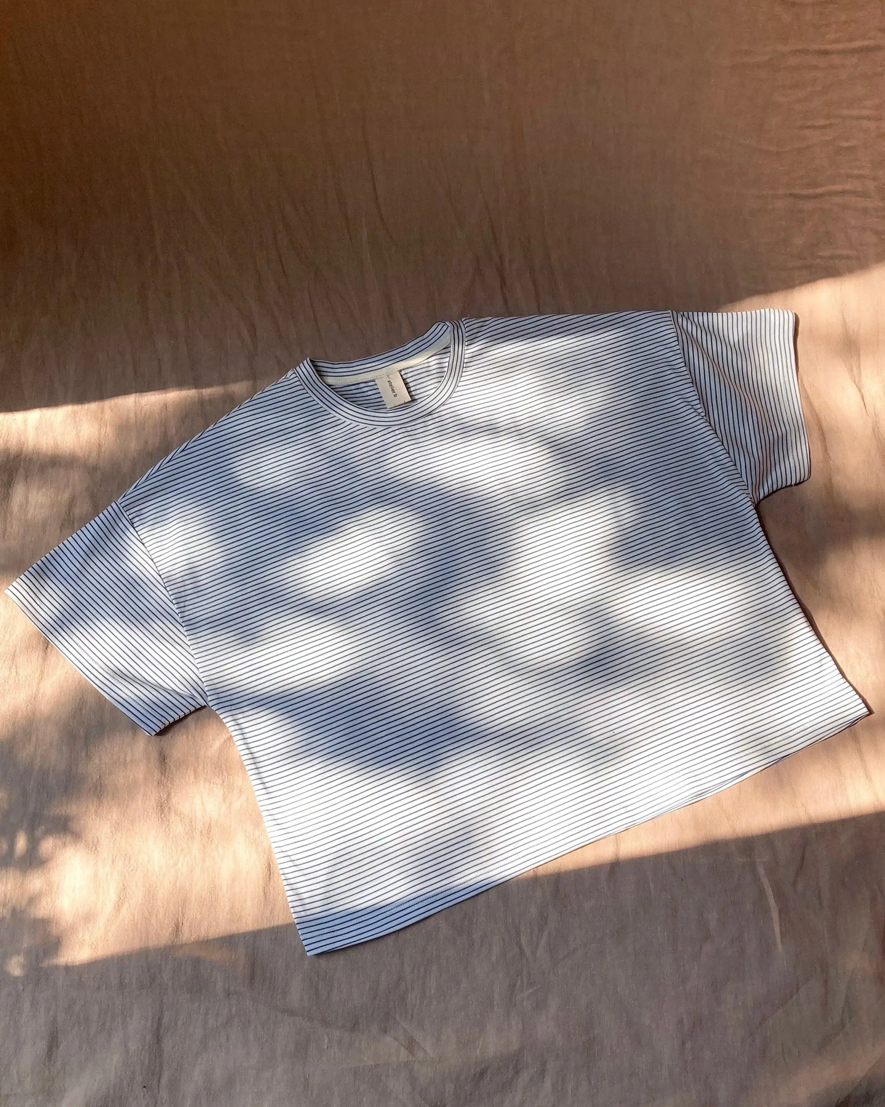 Boxy t-shirt No2470w, stripes sold by atelier b product image thumbnail 5