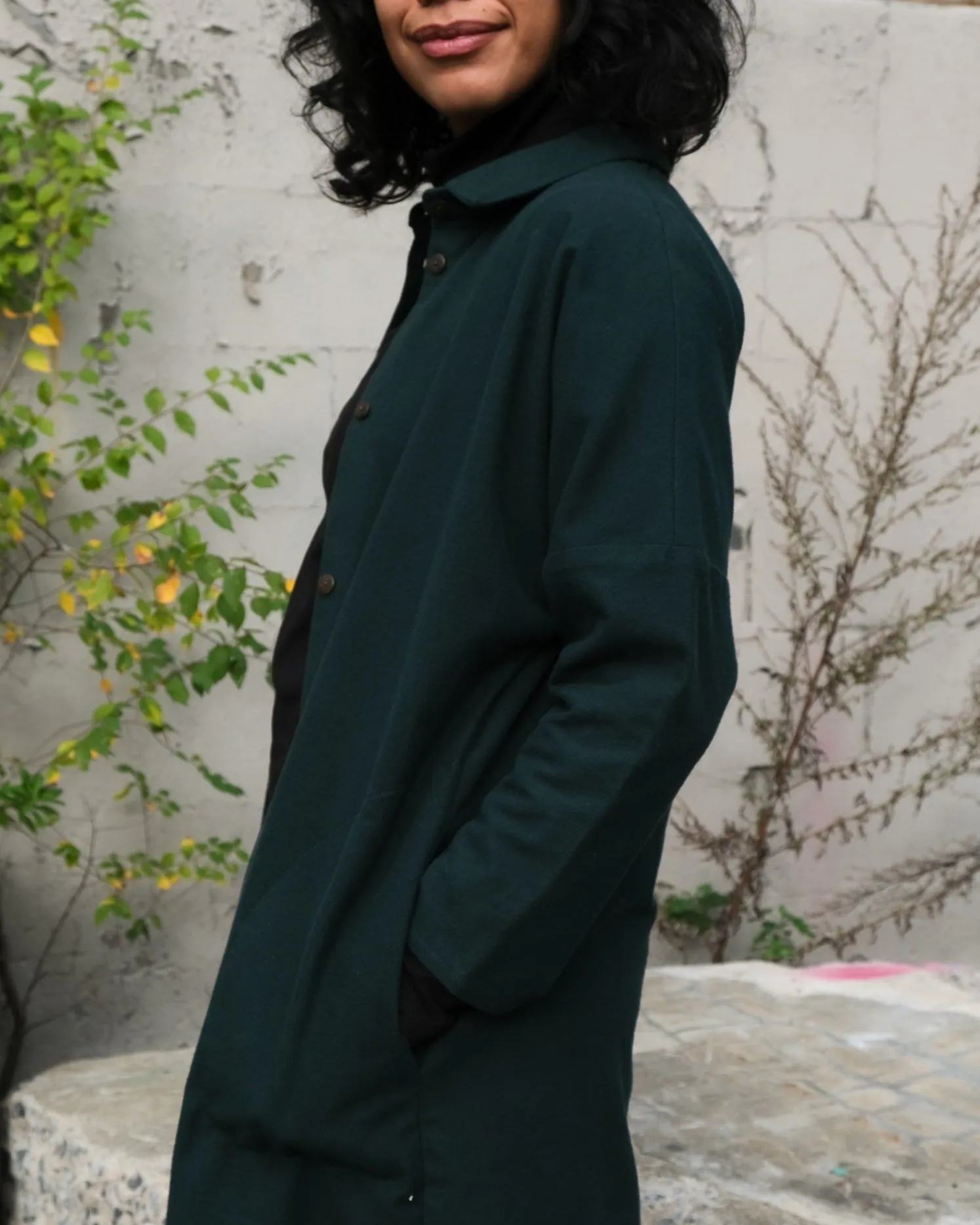 Shirt dress No2289w, cotton flannel sold by atelier b product image thumbnail 2