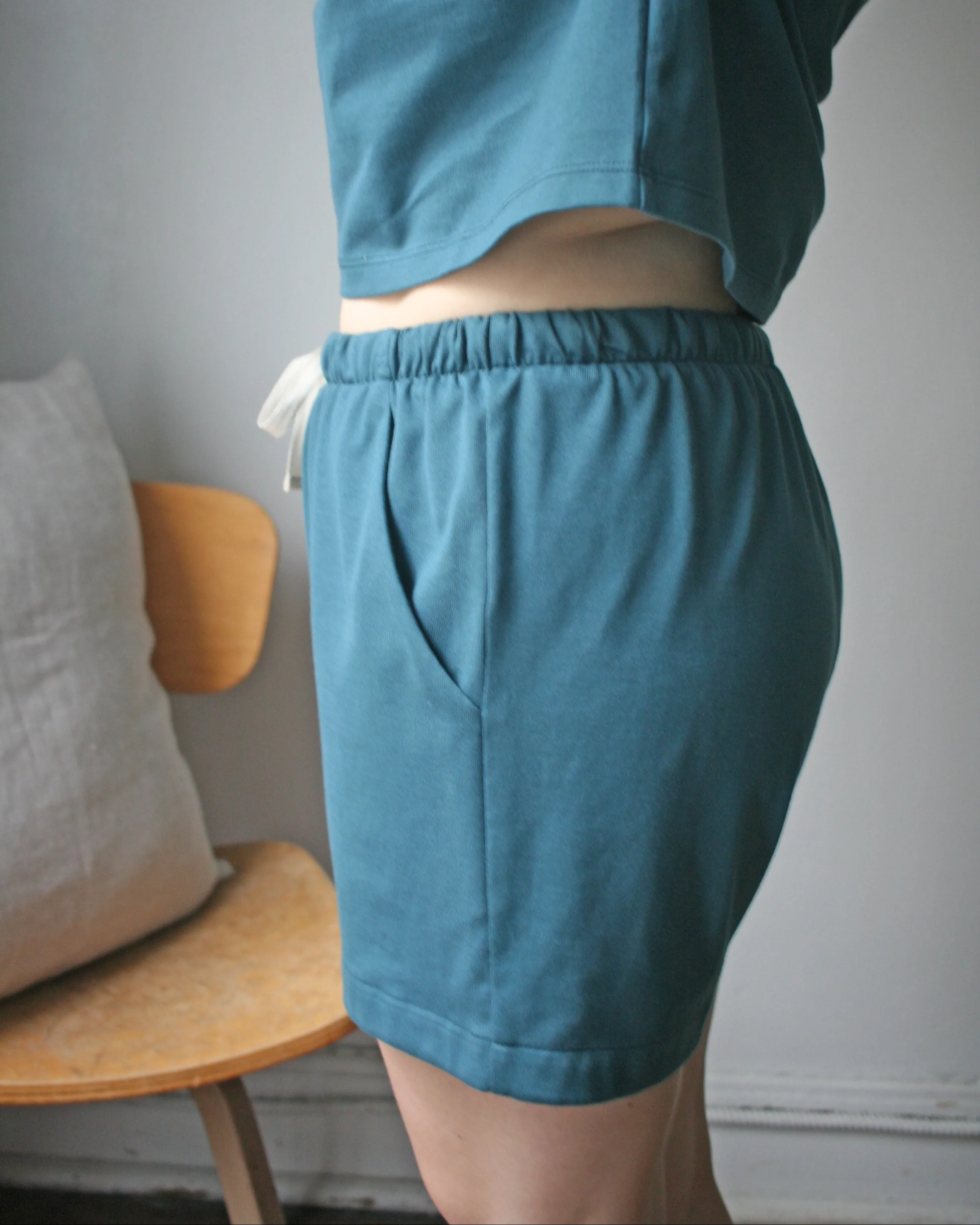 Pyjama shorts No5803w, teal jersey size 4x sold by atelier b product image thumbnail 3