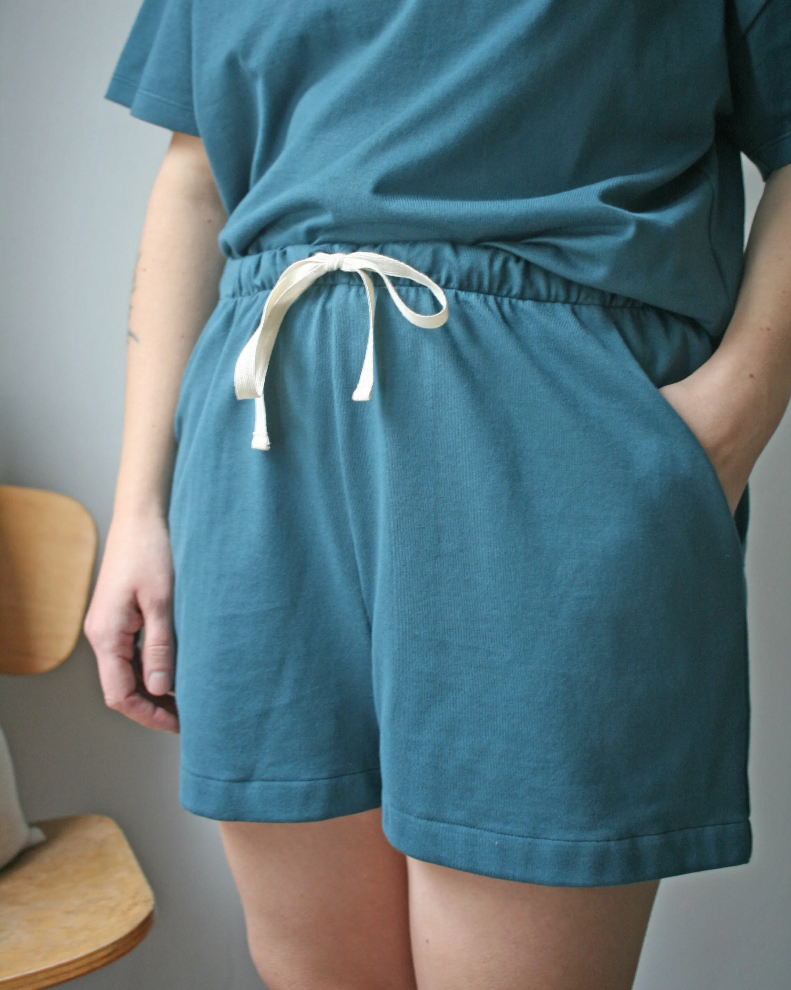 Pyjama shorts No5803w, teal jersey size 4x sold by atelier b