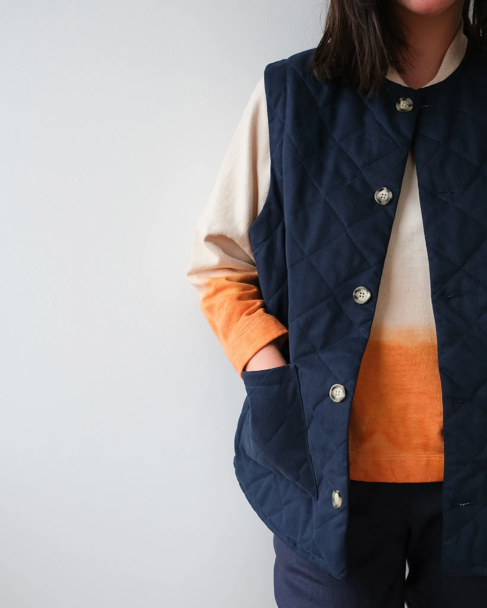 Organic cotton and wool sweater No5705w x Montloup, size 3x sold by atelier b product image thumbnail 2