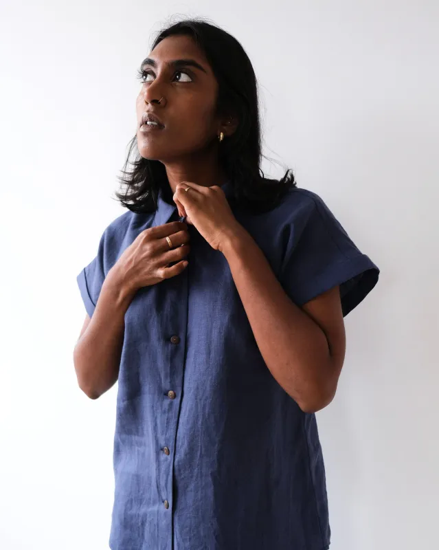 Loose-fitting shirt No2411w made by atelier b