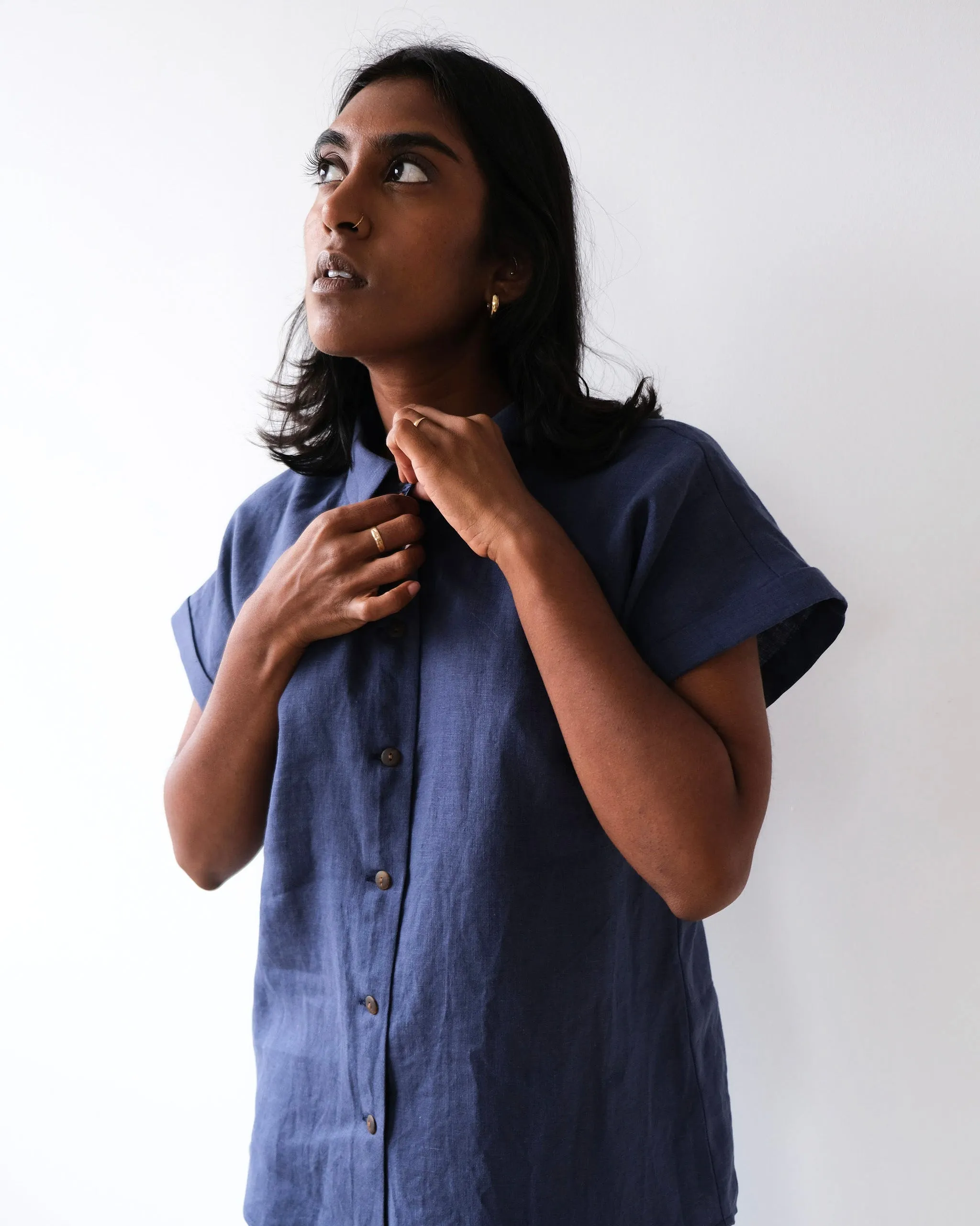 Loose-fitting shirt No2411w sold by atelier b