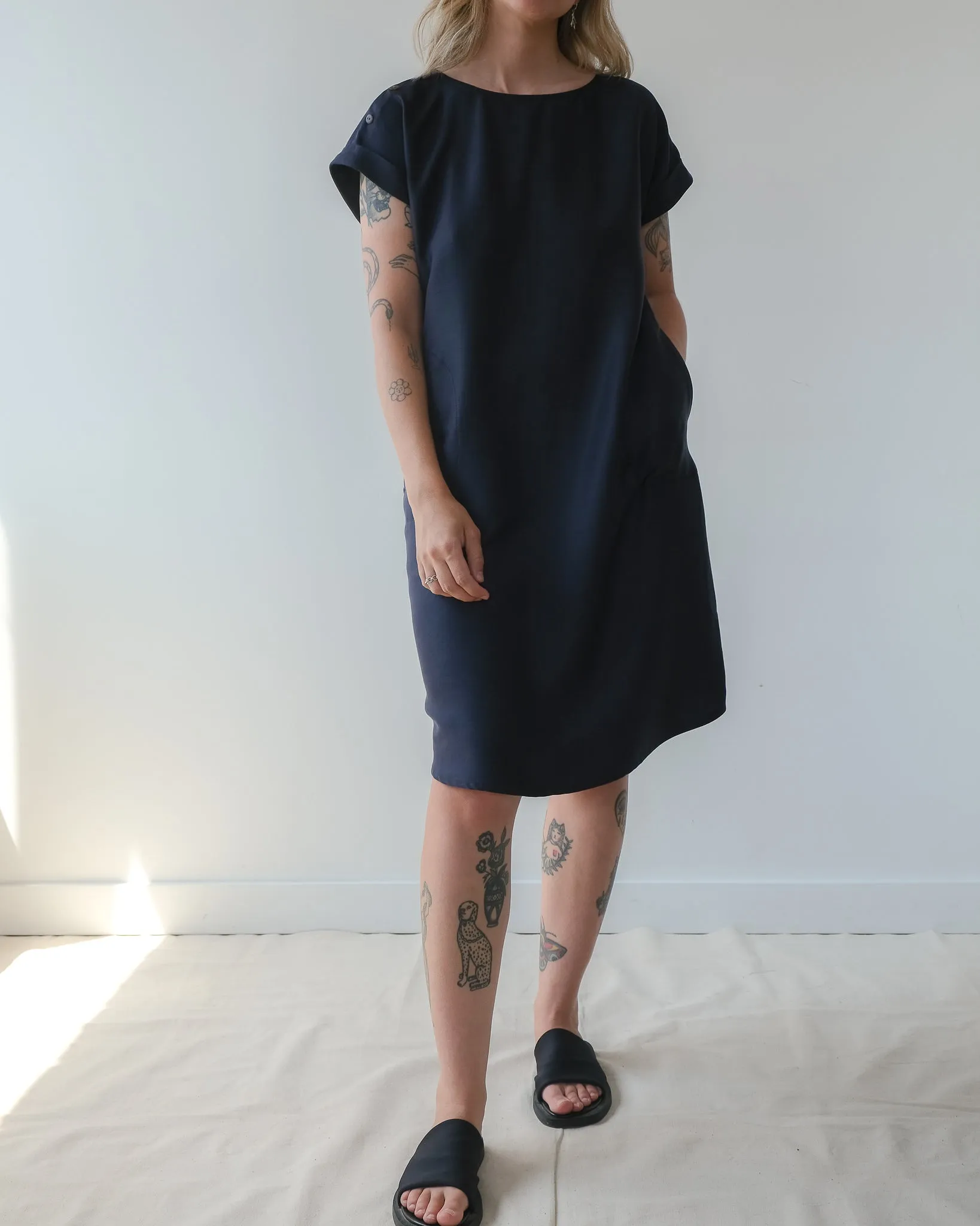 Straight-cut dress No2407w sold by atelier b product image thumbnail 2