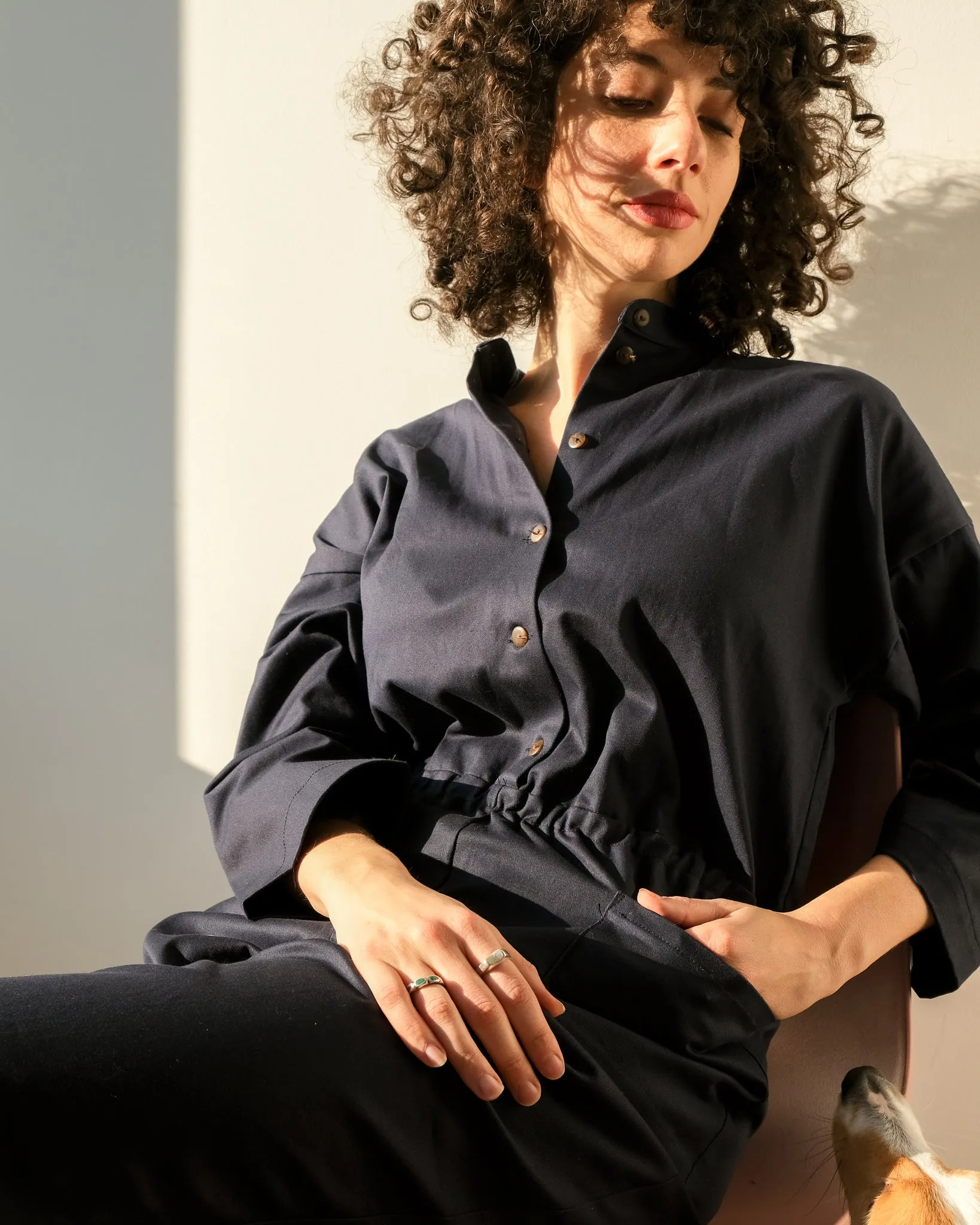 Cotton coveralls No2393w sold by atelier b