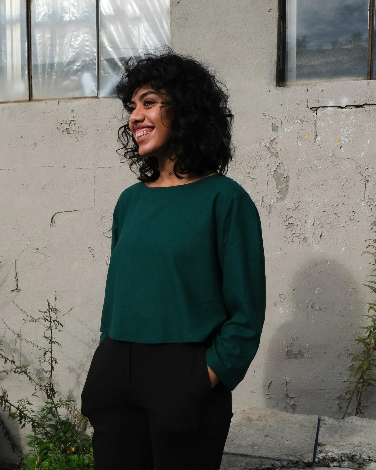 Raw silk top No2368w sold by atelier b product image thumbnail 3