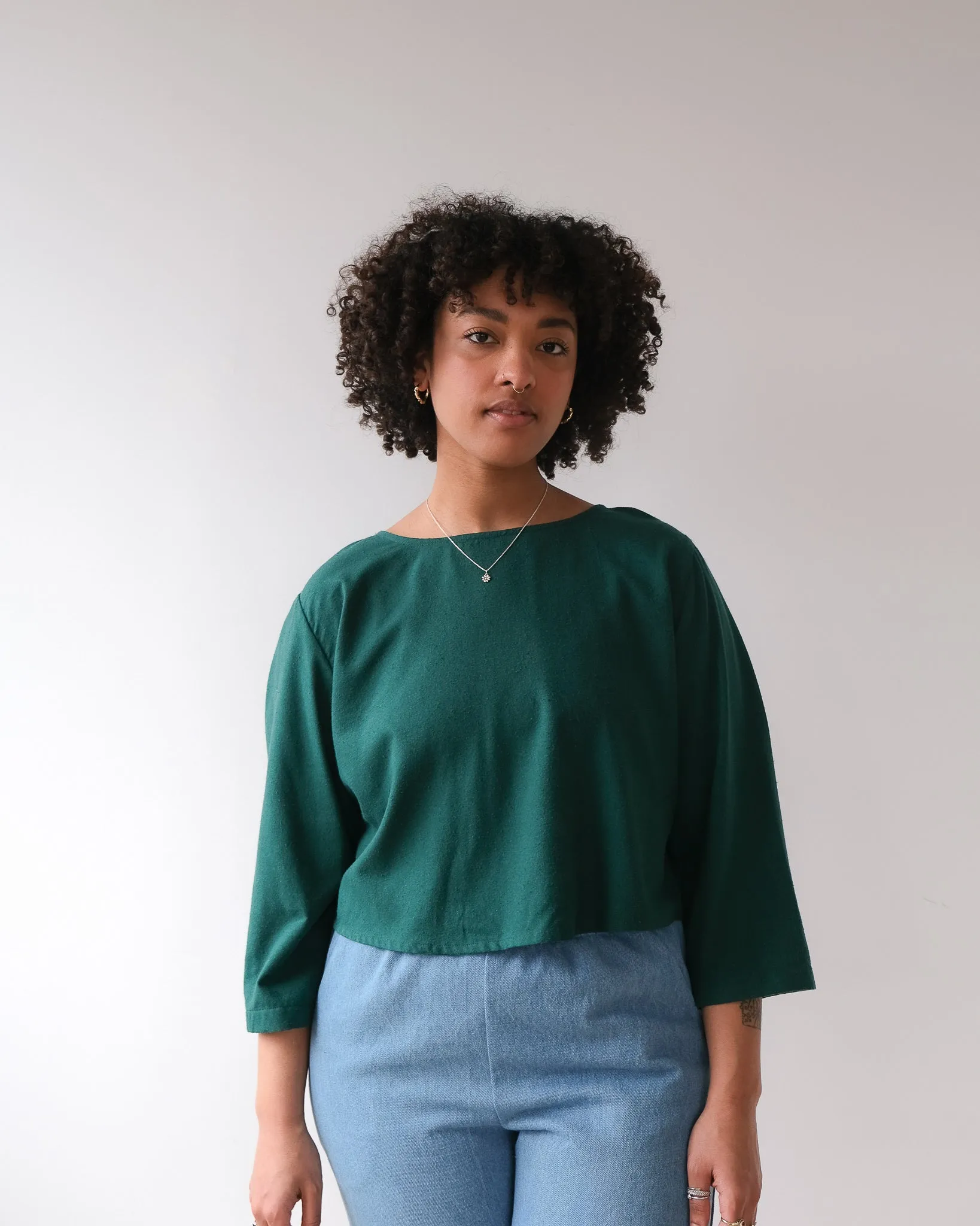 Raw silk top No2368w sold by atelier b product image thumbnail 5