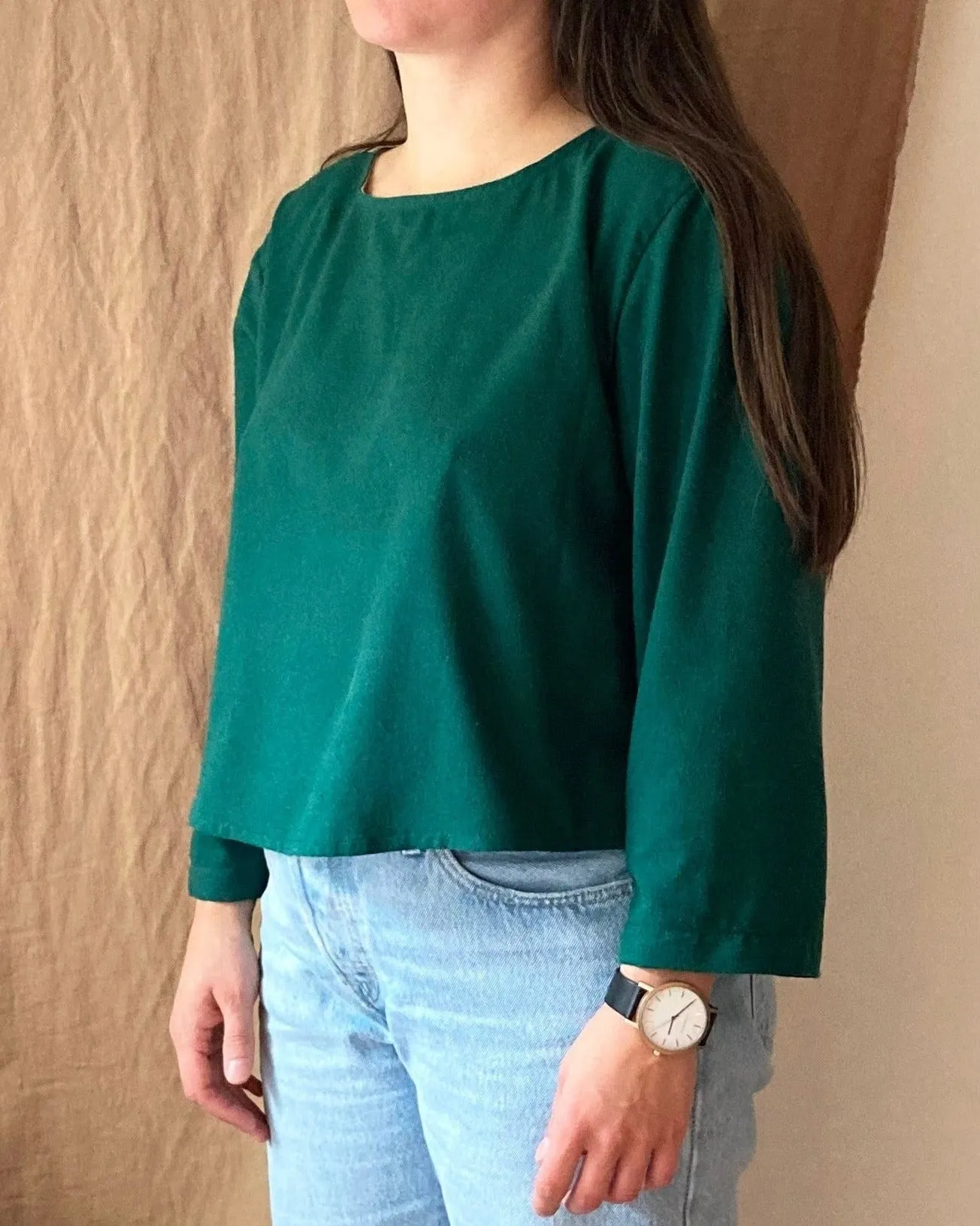 Raw silk top No2368w sold by atelier b product image thumbnail 4