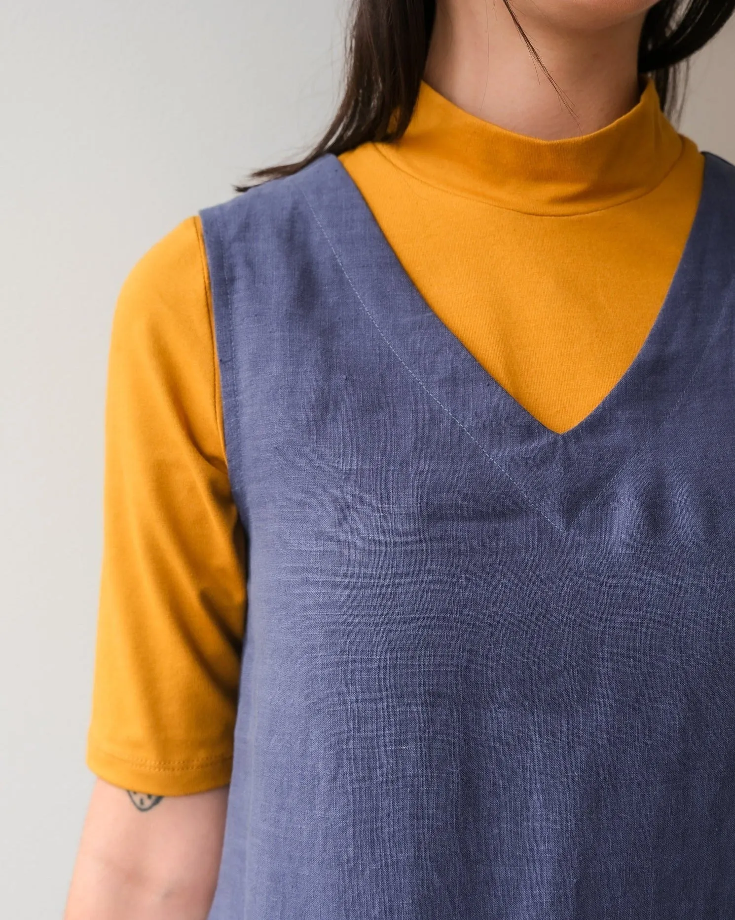 Long linen dress No2313w sold by atelier b product image thumbnail 4