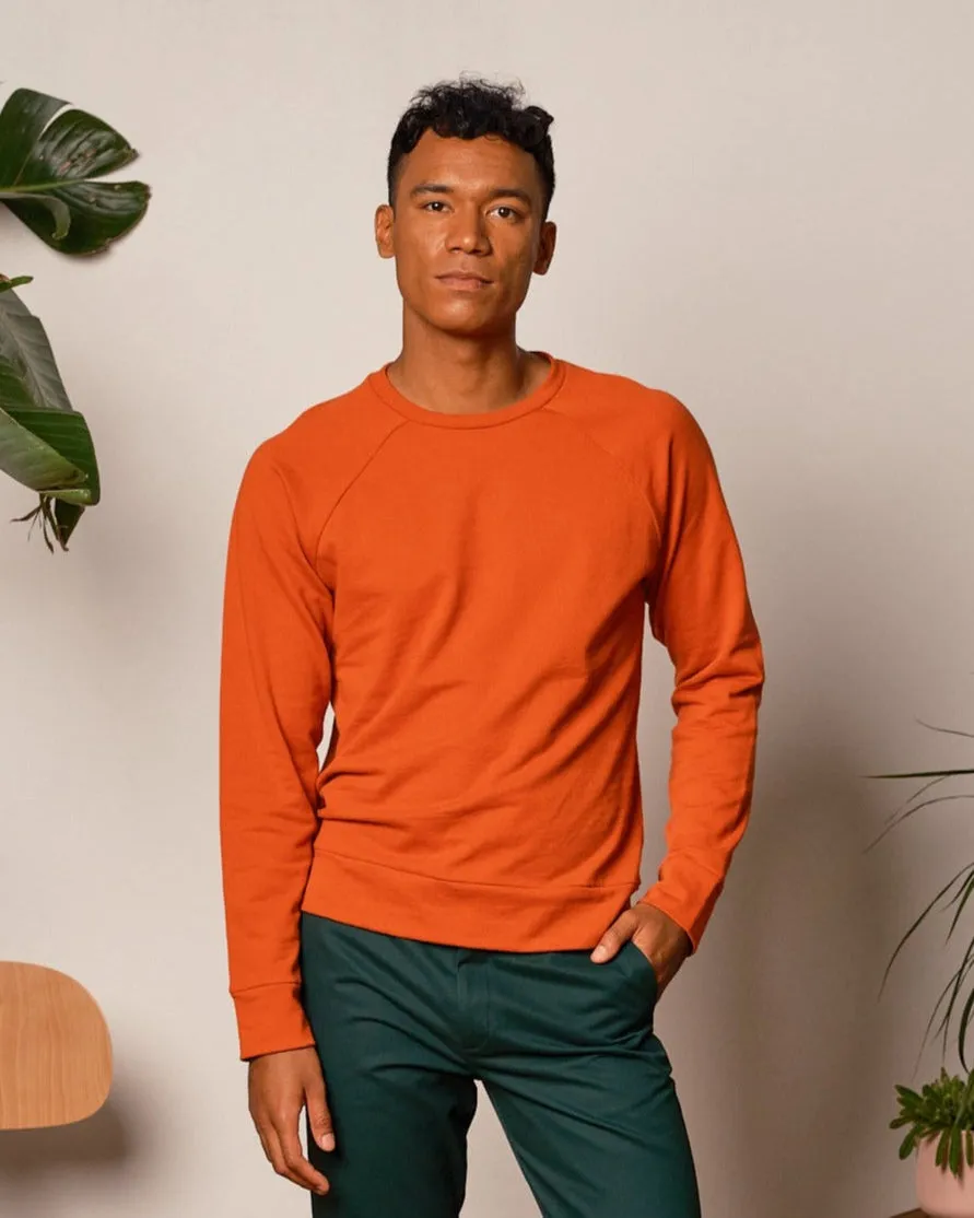 French terry sweater No2282u, orange size 3x sold by atelier b product image thumbnail 4