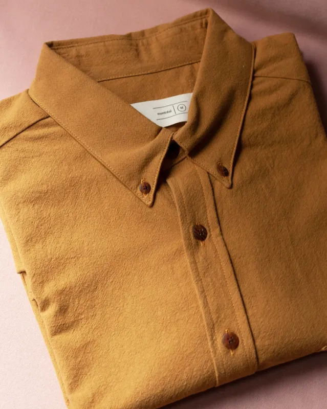 Cotton shirt No2088m, amber 3x sold by atelier b