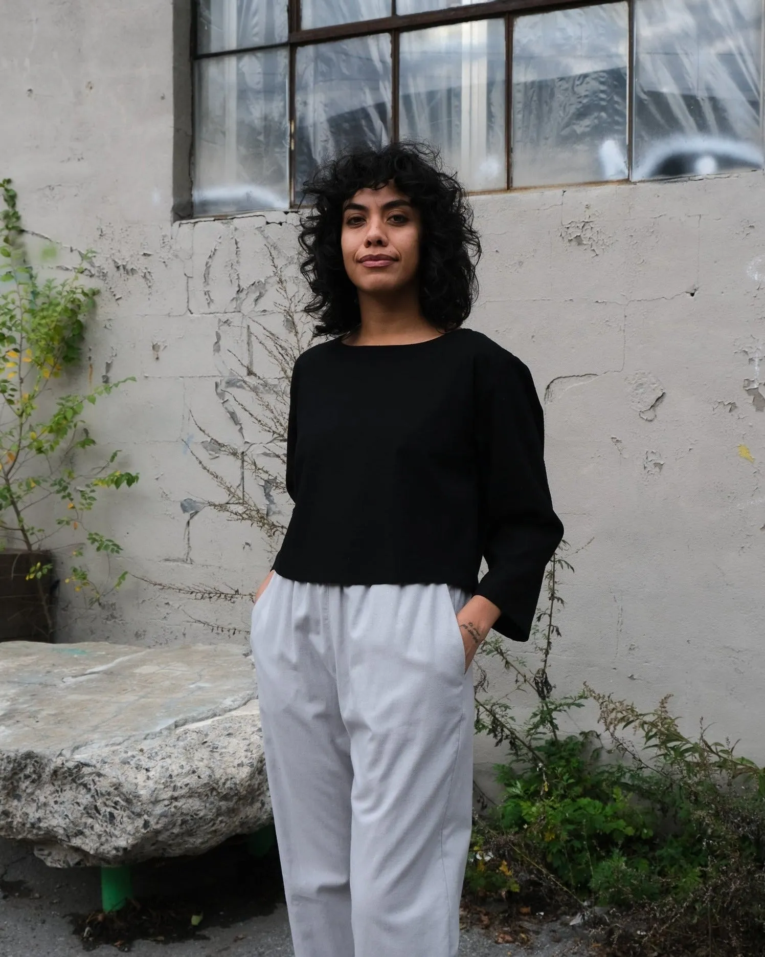 Loose-fitting pants No2274w, cotton flannel sold by atelier b product image thumbnail 5