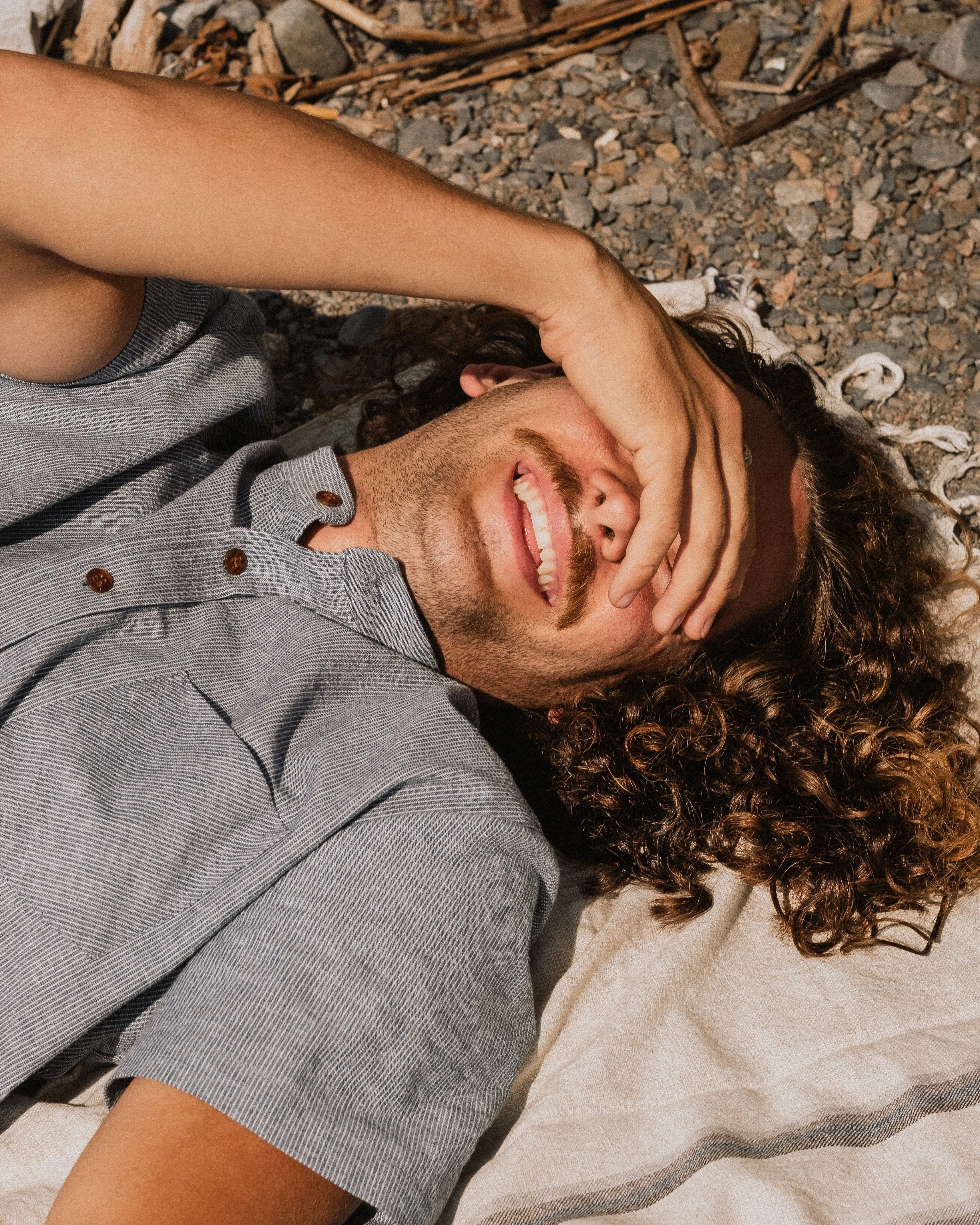 Short sleeve shirt No2344m, yellow linen size 3x sold by atelier b product image thumbnail 5