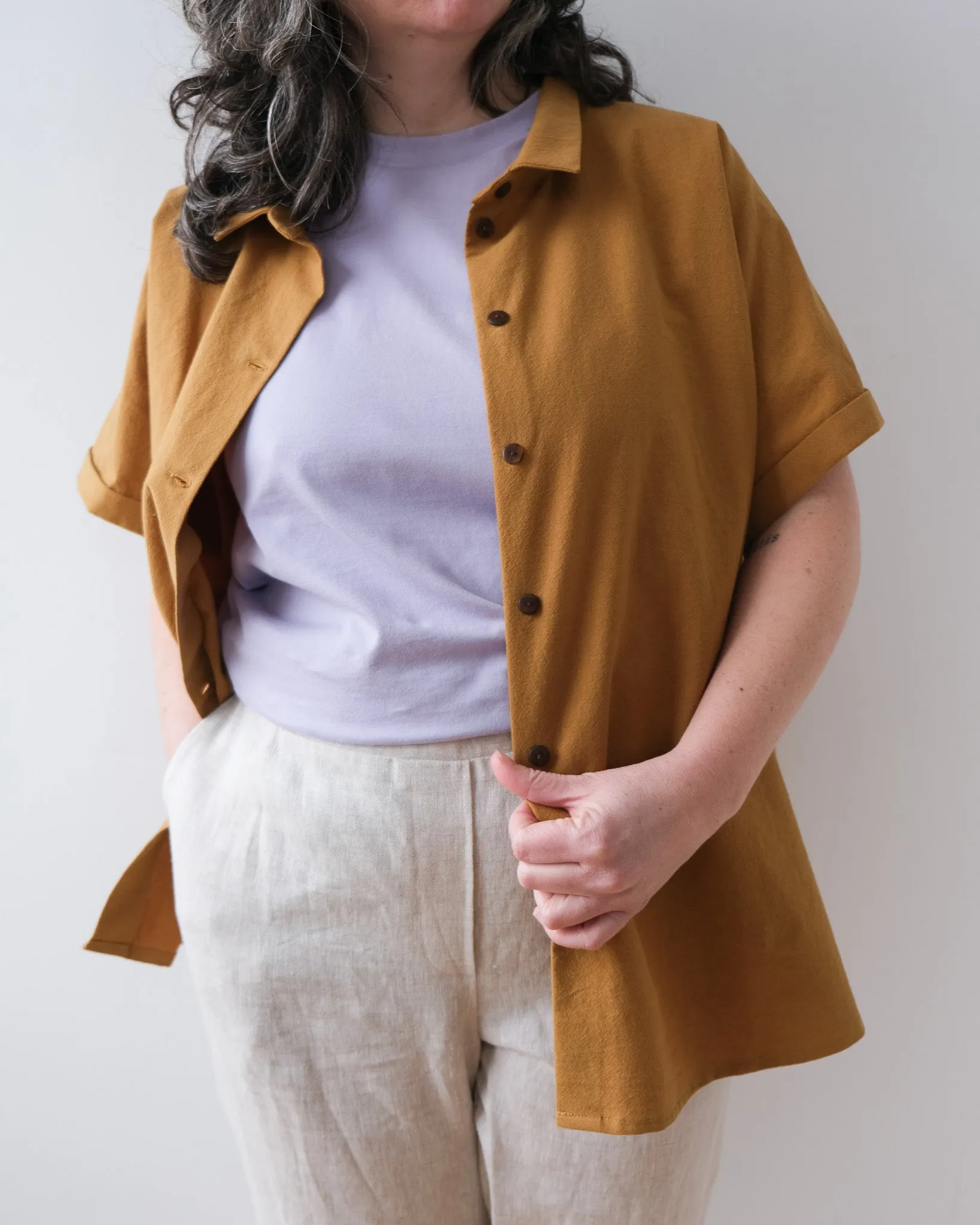 Linen trousers No2237w, plus size sold by atelier b product image thumbnail 4