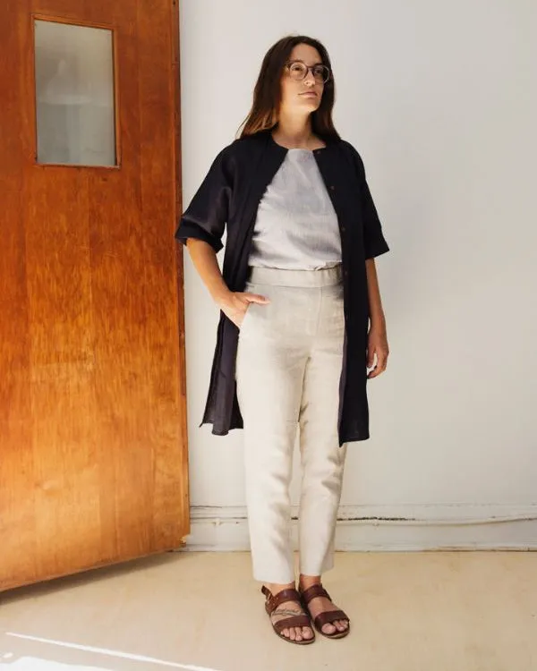 Linen trousers No2237w, plus size sold by atelier b product image thumbnail 3