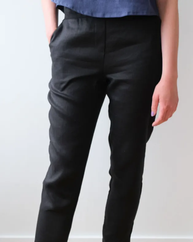 Linen trousers No2237w, plus size sold by atelier b product image thumbnail 5