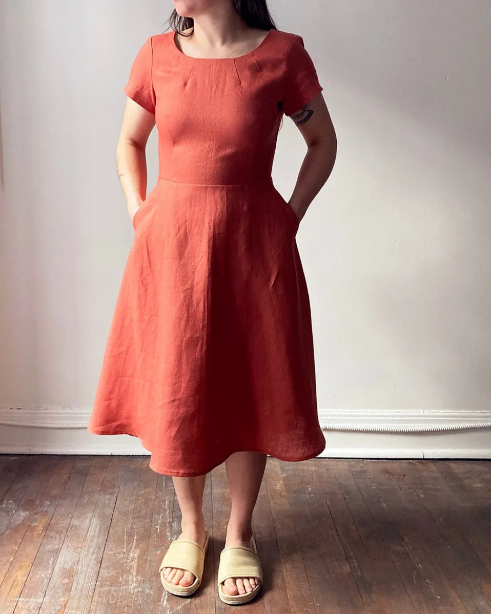 Robe ligne A de lin No2206w taille 5x sold by atelier b product image thumbnail 5