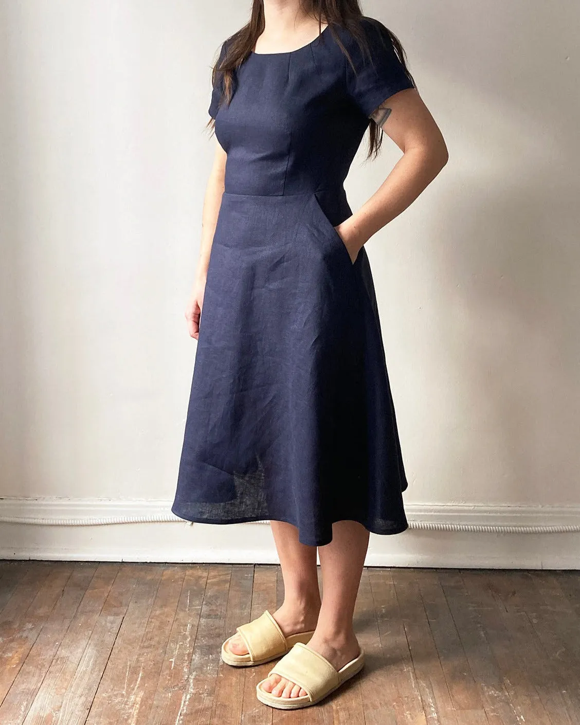 Robe ligne A de lin No2206w taille 5x sold by atelier b product image thumbnail 4