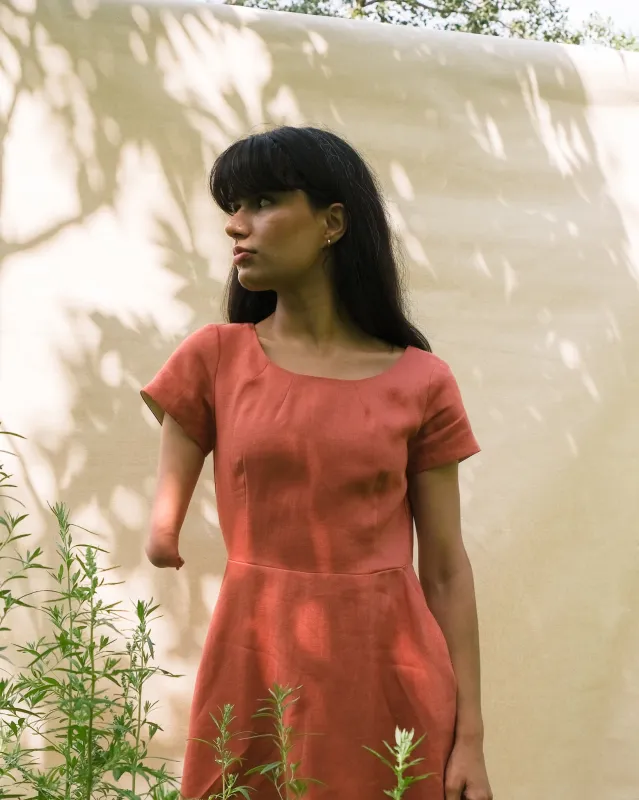 A line dress No2206w sold by atelier b