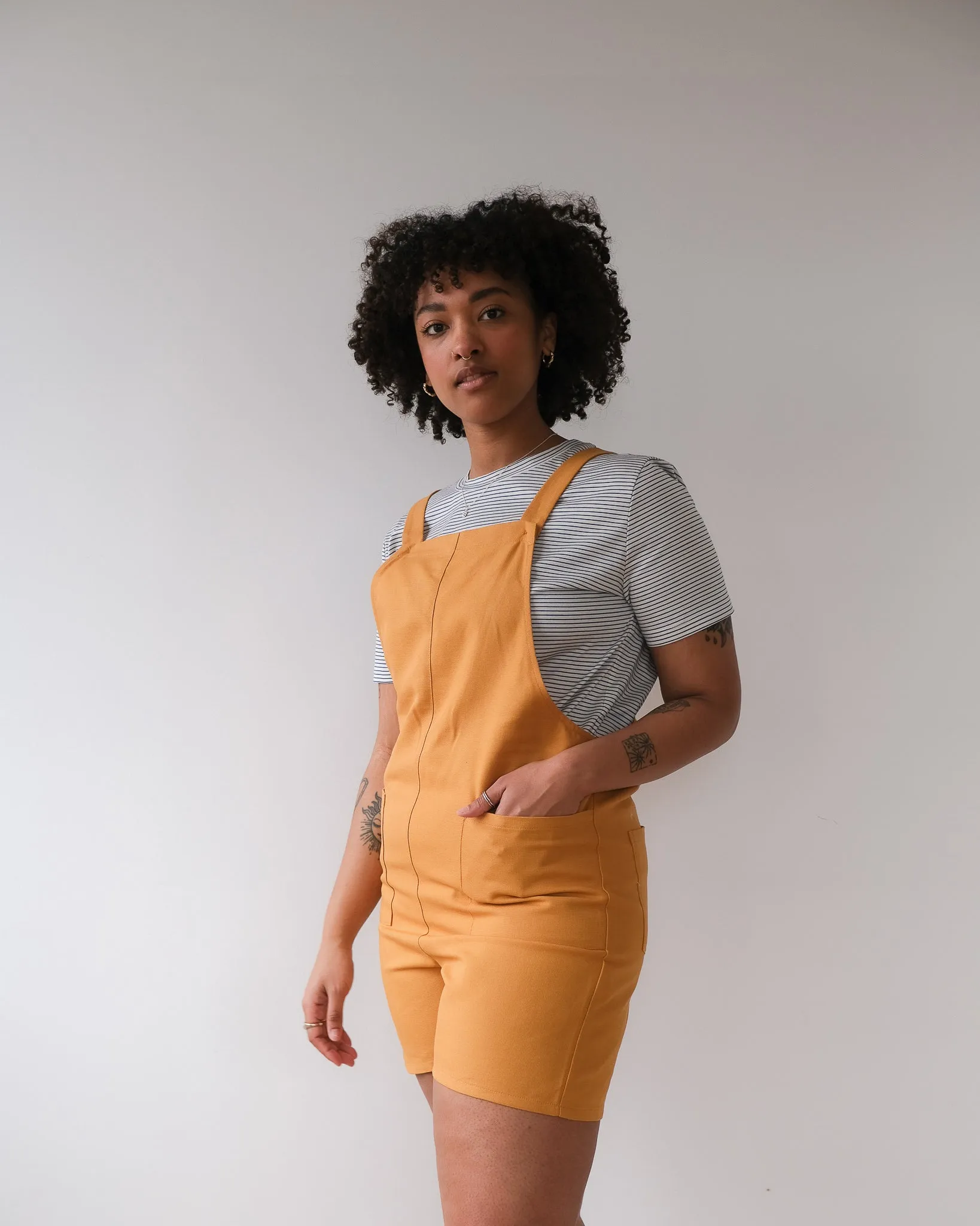 Short overalls No2227w sold by atelier b