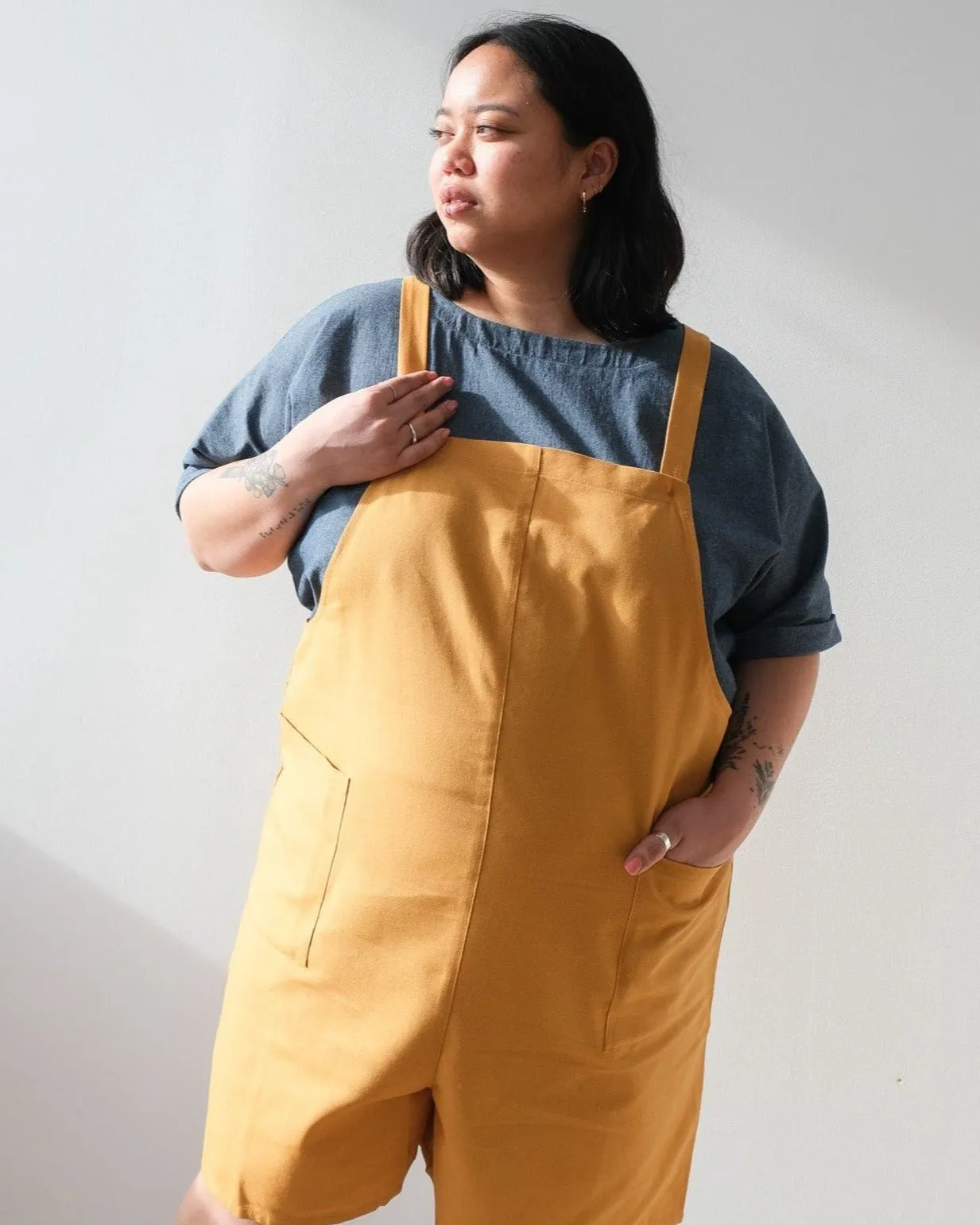 Short overalls No2227w sold by atelier b product image thumbnail 2