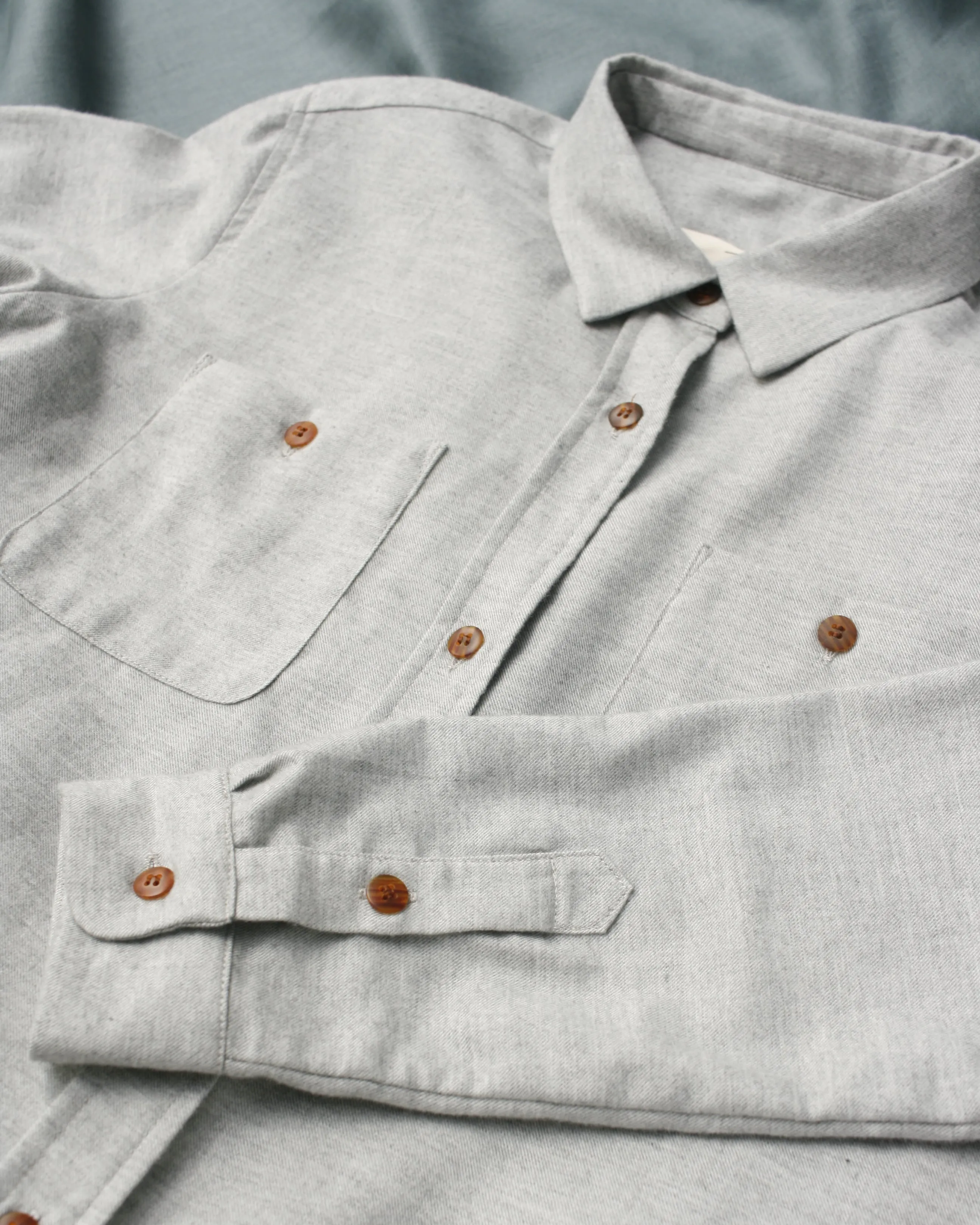 Loose shirt No2157w, light grey size 3x sold by atelier b product image thumbnail 5