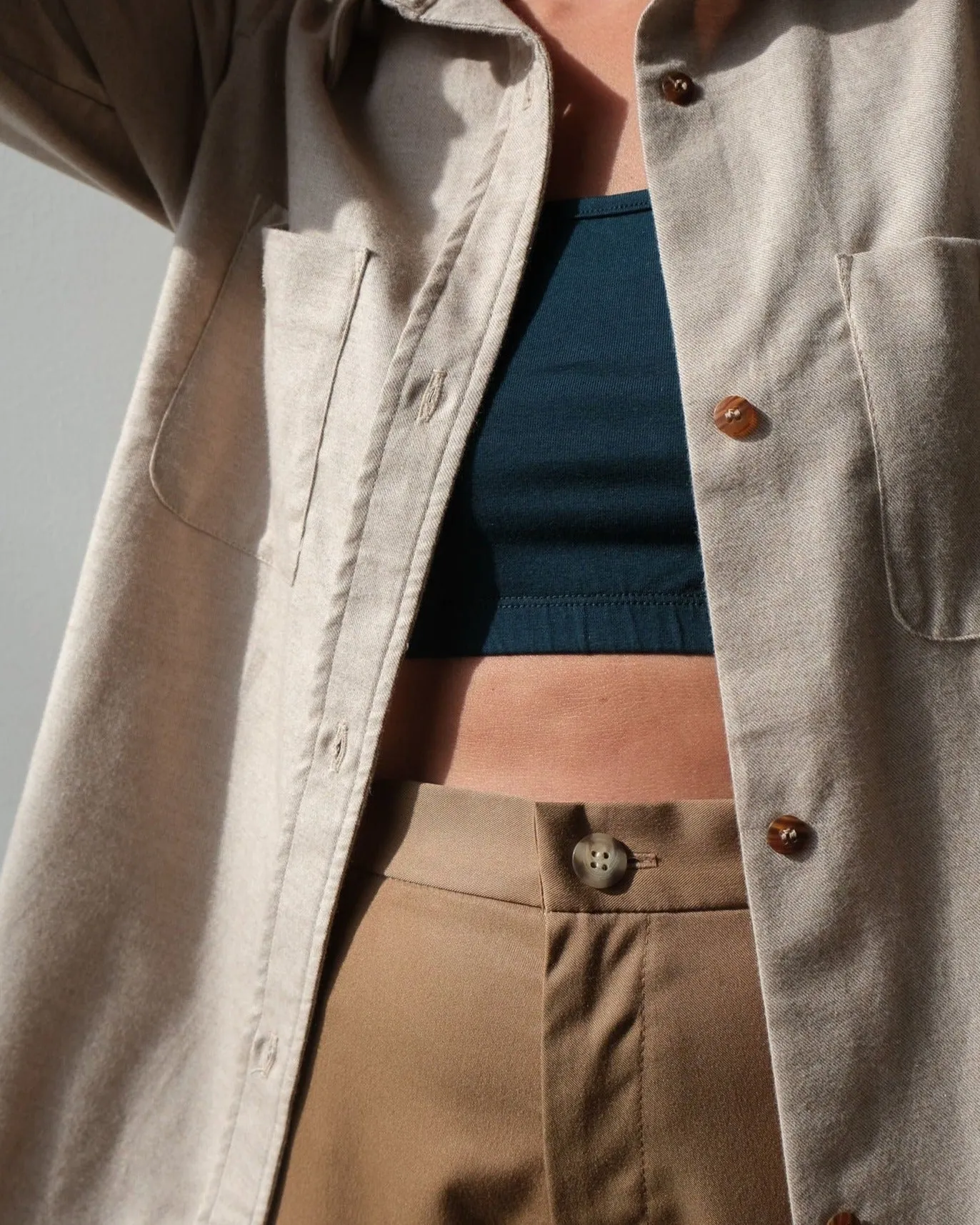 Loose shirt No2157w, light grey size 3x sold by atelier b product image thumbnail 2