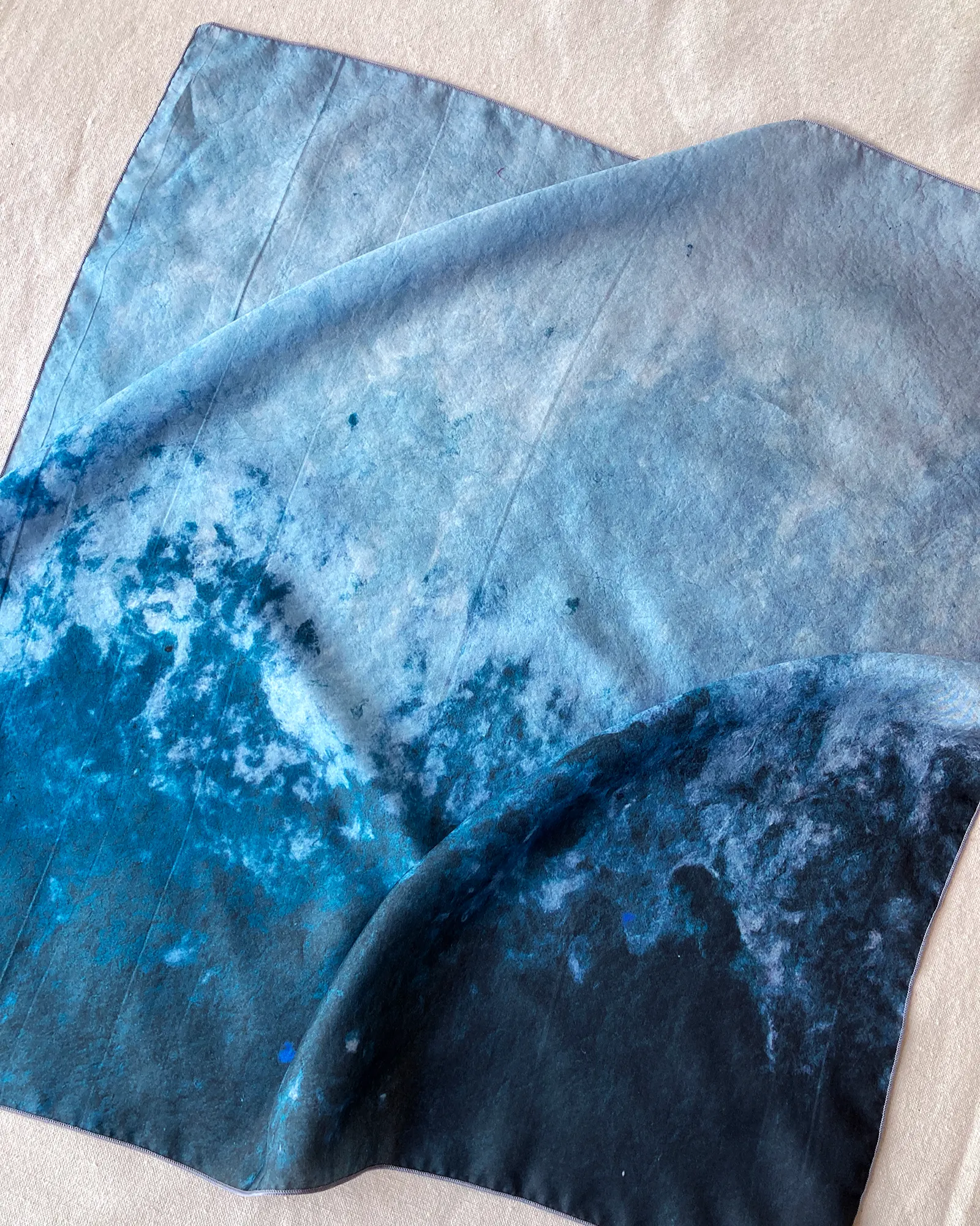 Silk scarf No6013, landscape sold by atelier b