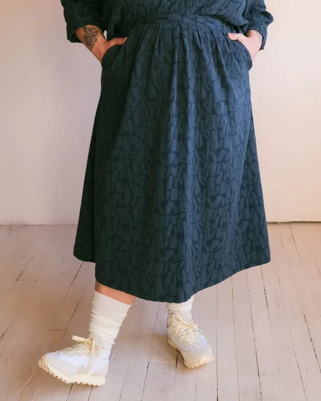 Wrap skirt No2456w, jacquard made by atelier b