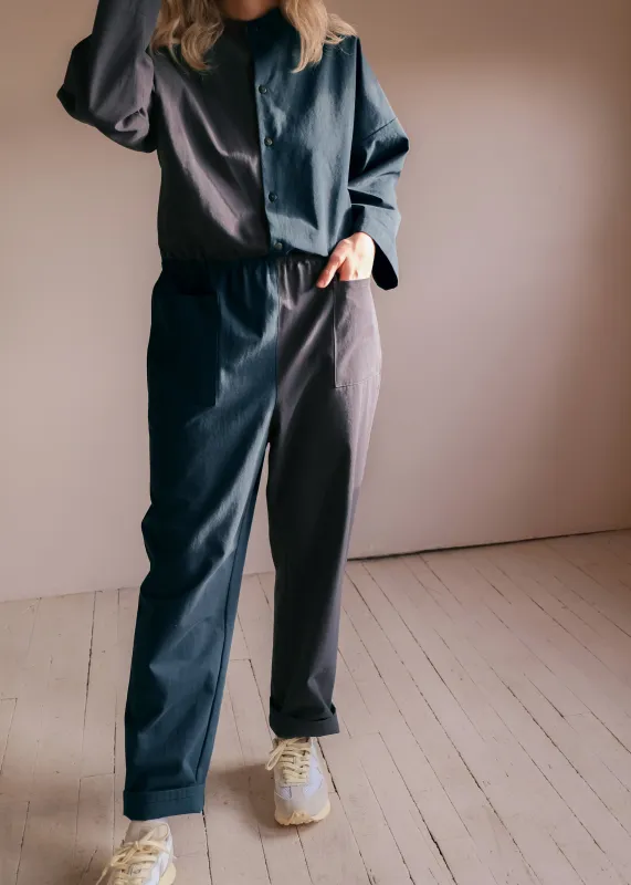 Cotton coveralls No2493w, two tones sold by atelier b