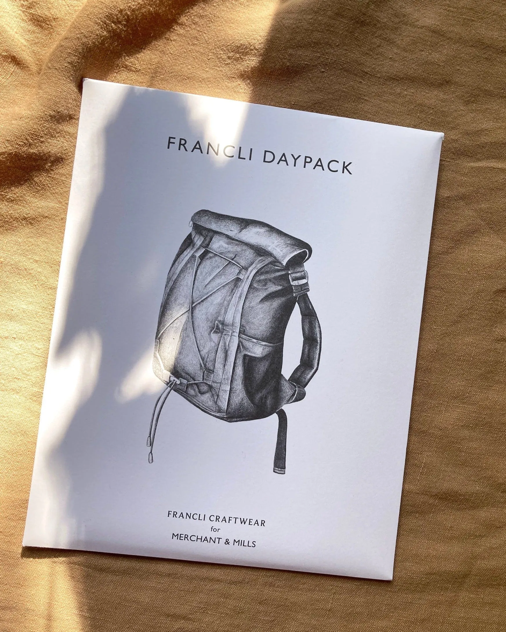 Pattern Francli backpack by Merchant & Mills sold by atelier b