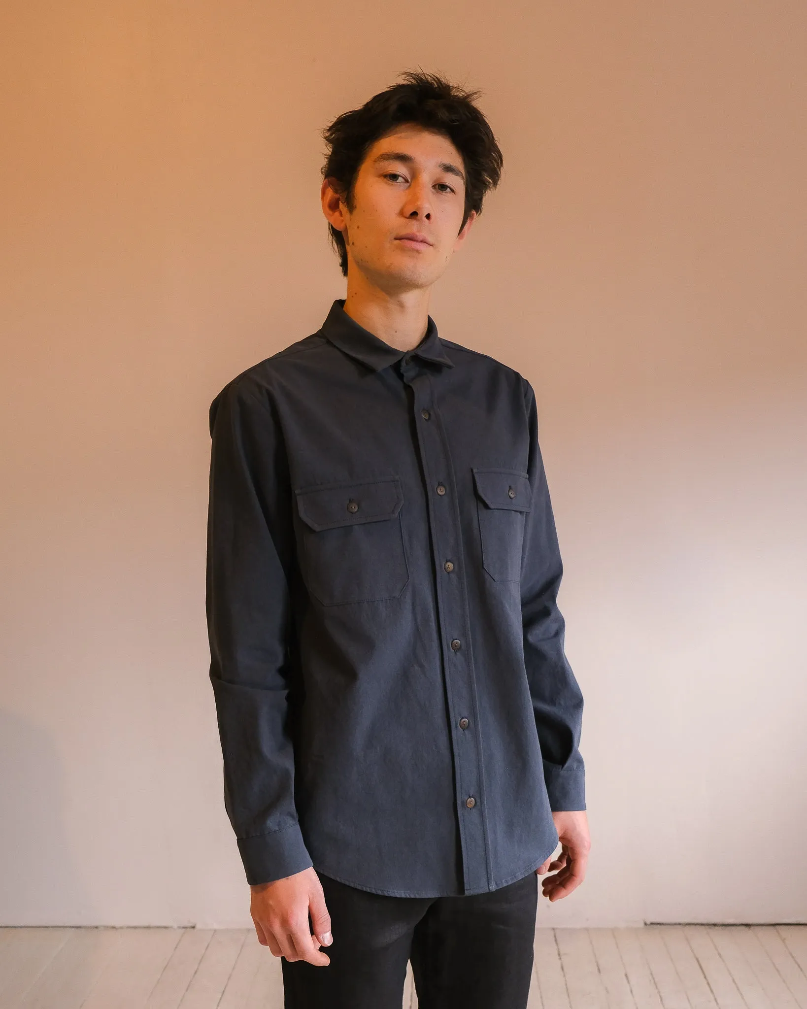 Unisex cotton overshirt No2486u sold by atelier b product image thumbnail 4