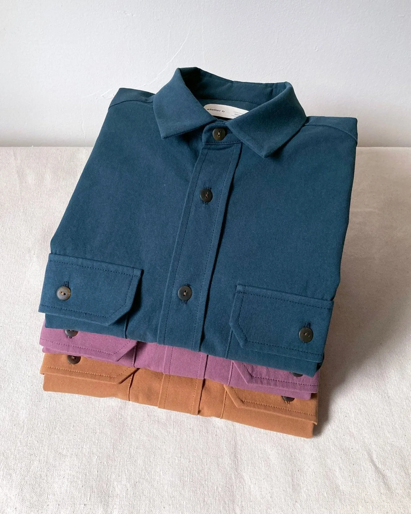 Unisex cotton overshirt No2486u sold by atelier b product image thumbnail 5