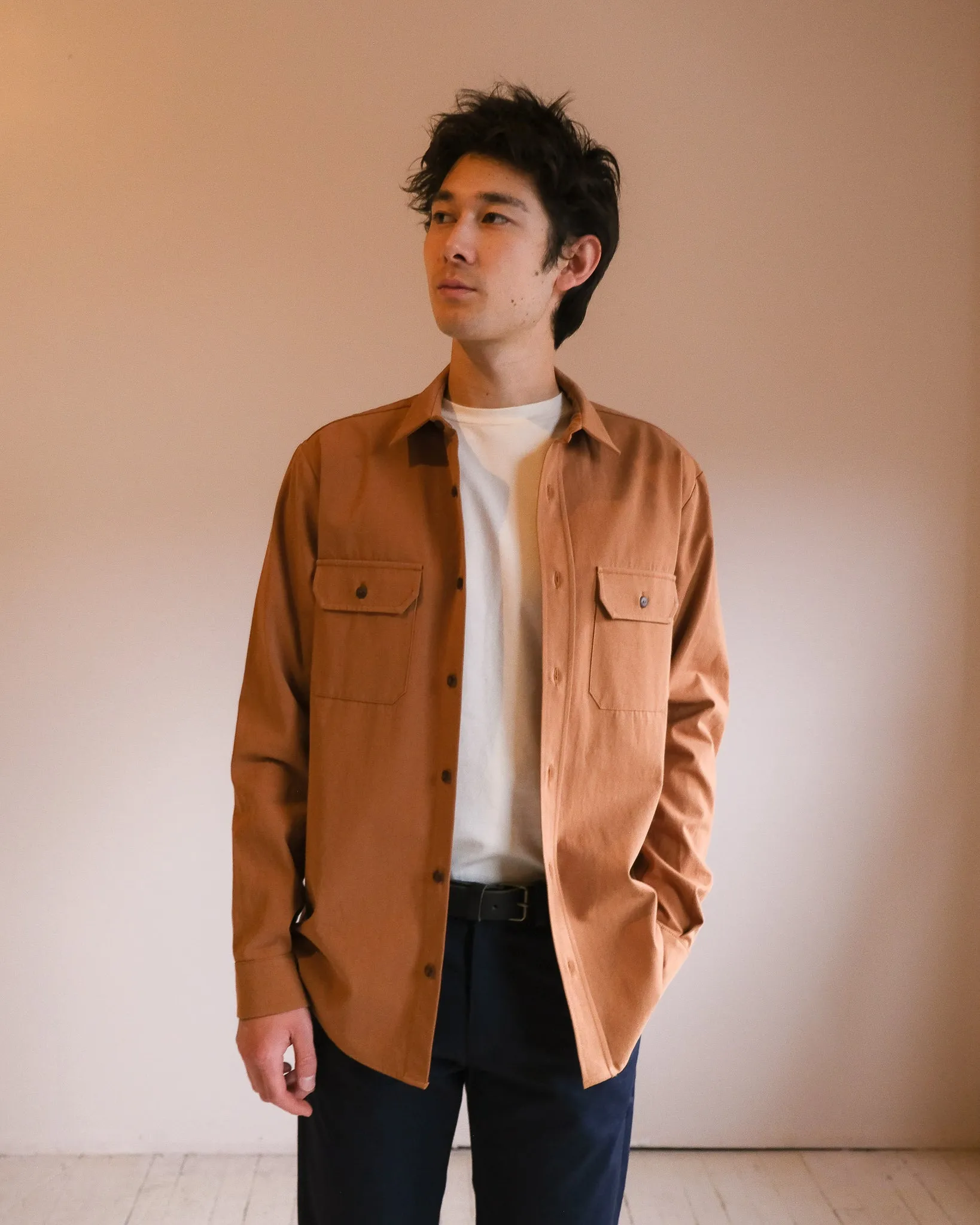 Unisex cotton overshirt No2486u sold by atelier b product image thumbnail 3