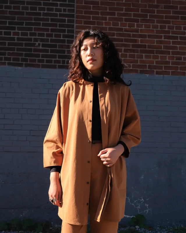 Unisex vest No2491u, 7 oz caramel cotton sold by atelier b