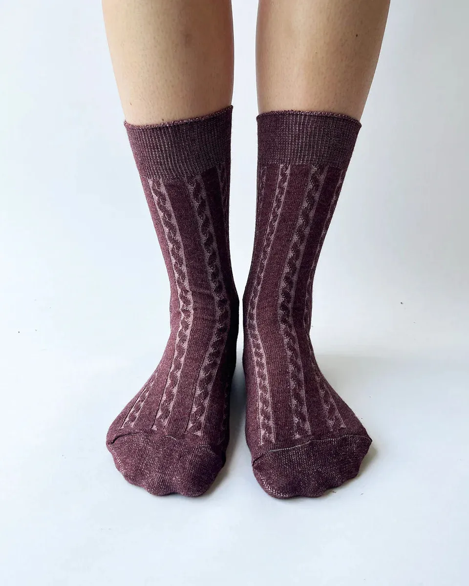 Twisted knit socks by OKAYOK sold by atelier b product image thumbnail 5