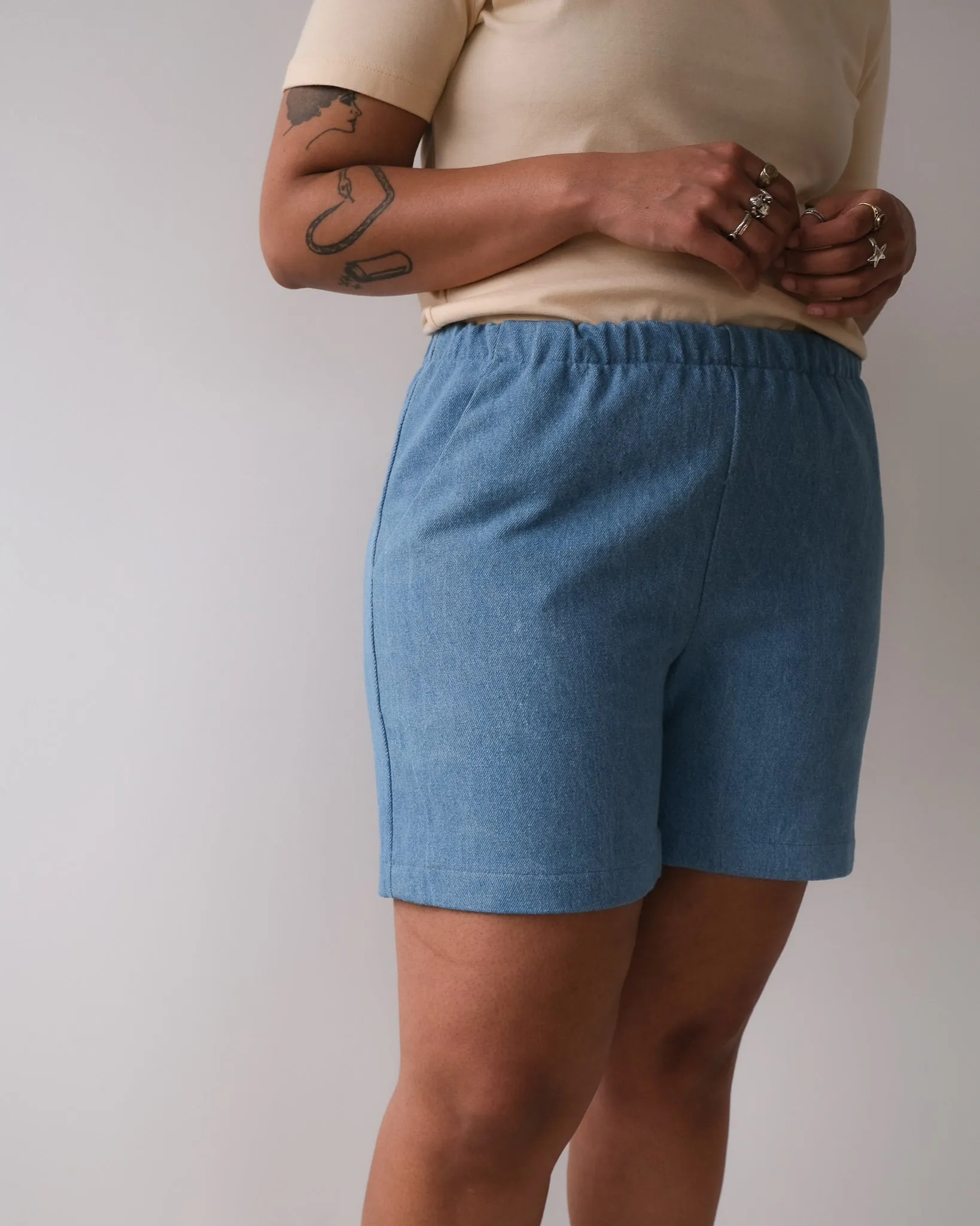 Unisex shorts No2408u, denim sold by atelier b product image thumbnail 5