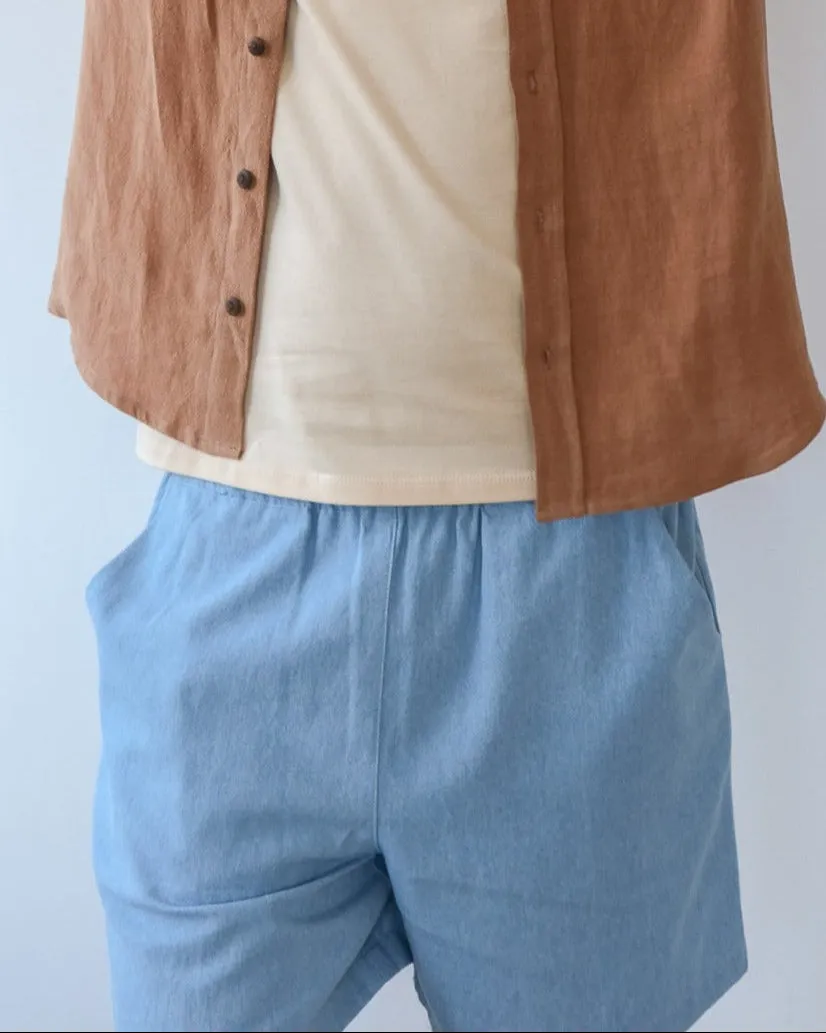 Unisex shorts No2408u, denim sold by atelier b product image thumbnail 3