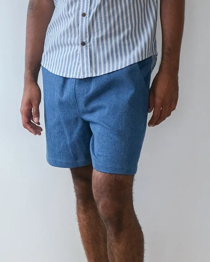 Unisex shorts No2408u, denim sold by atelier b