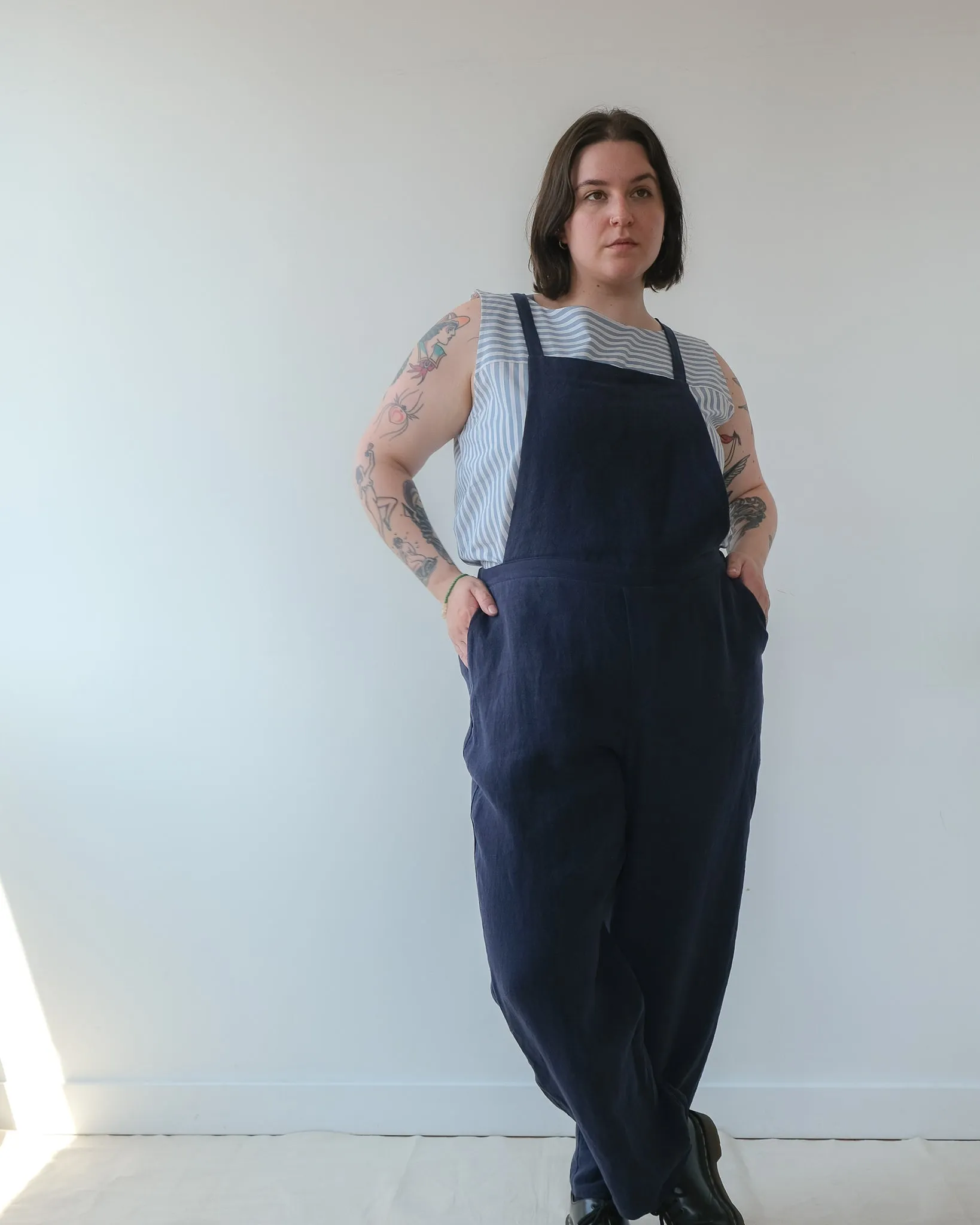 Overalls No2427w, linen sold by atelier b