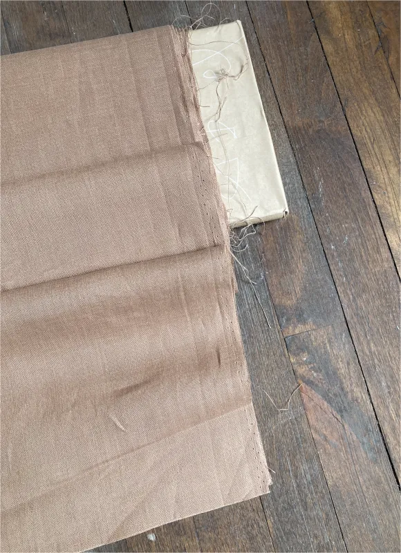 Cinnamon linen, by the half meter made by atelier b