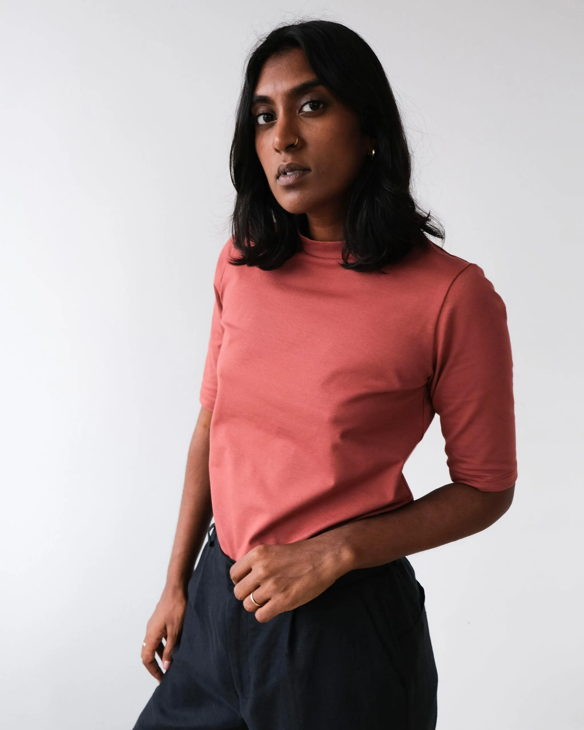 Mini mock neck top No2509w sold by atelier b product image thumbnail 2