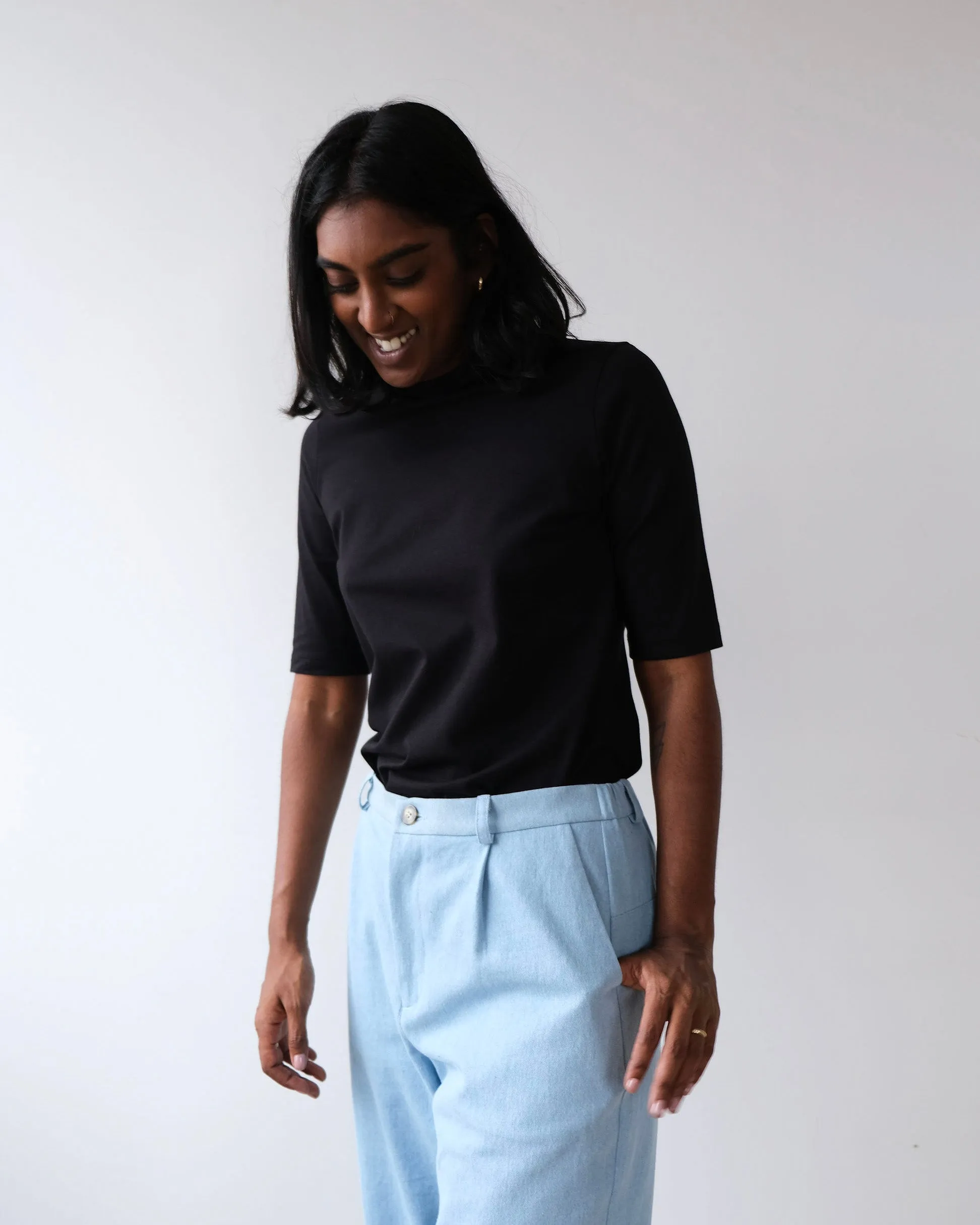 Mini mock neck top No2509w sold by atelier b product image thumbnail 4