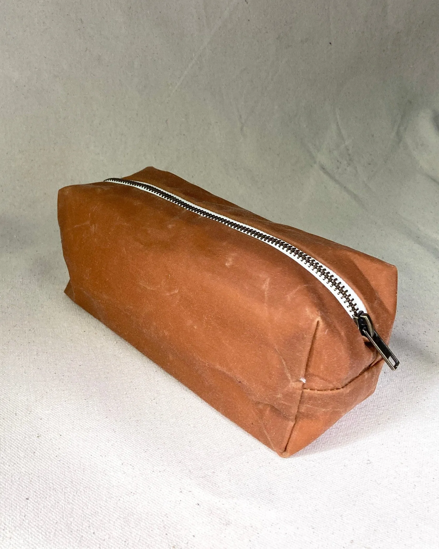 Pencil case, waxed cotton sold by atelier b product image thumbnail 3