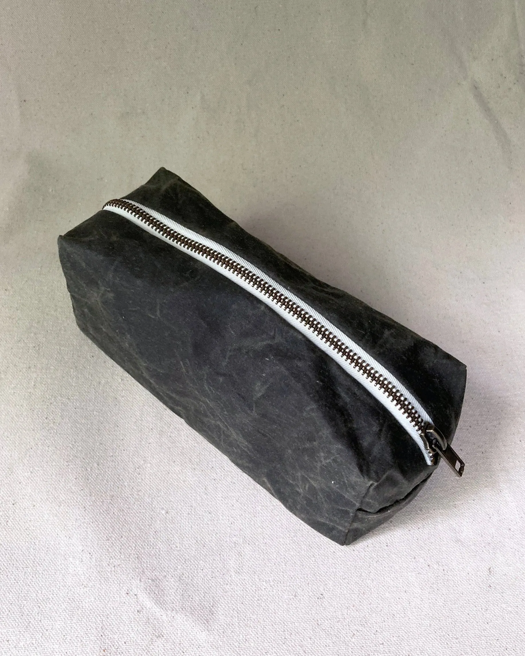 Pencil case, waxed cotton sold by atelier b product image thumbnail 5