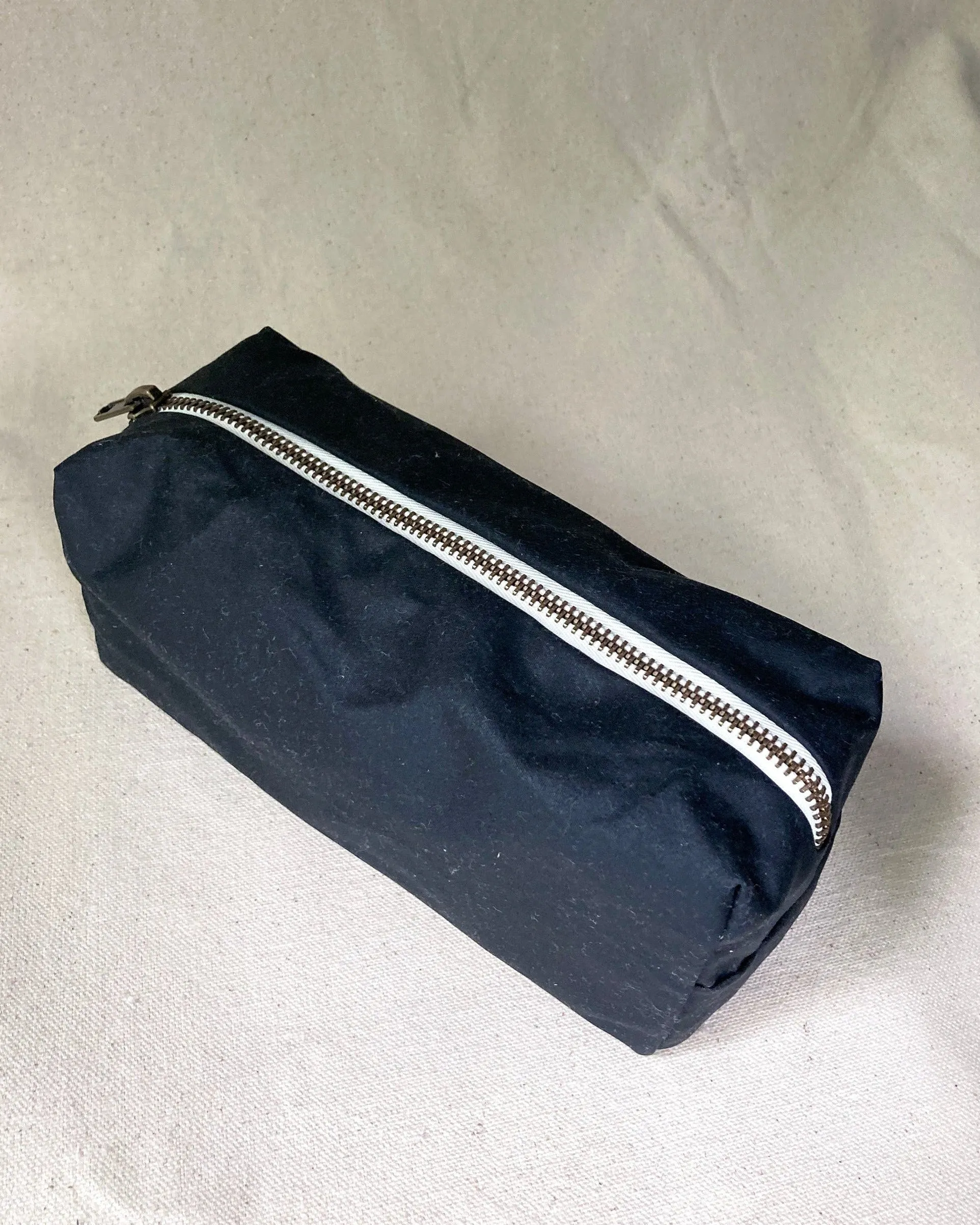 Pencil case, waxed cotton sold by atelier b product image thumbnail 4