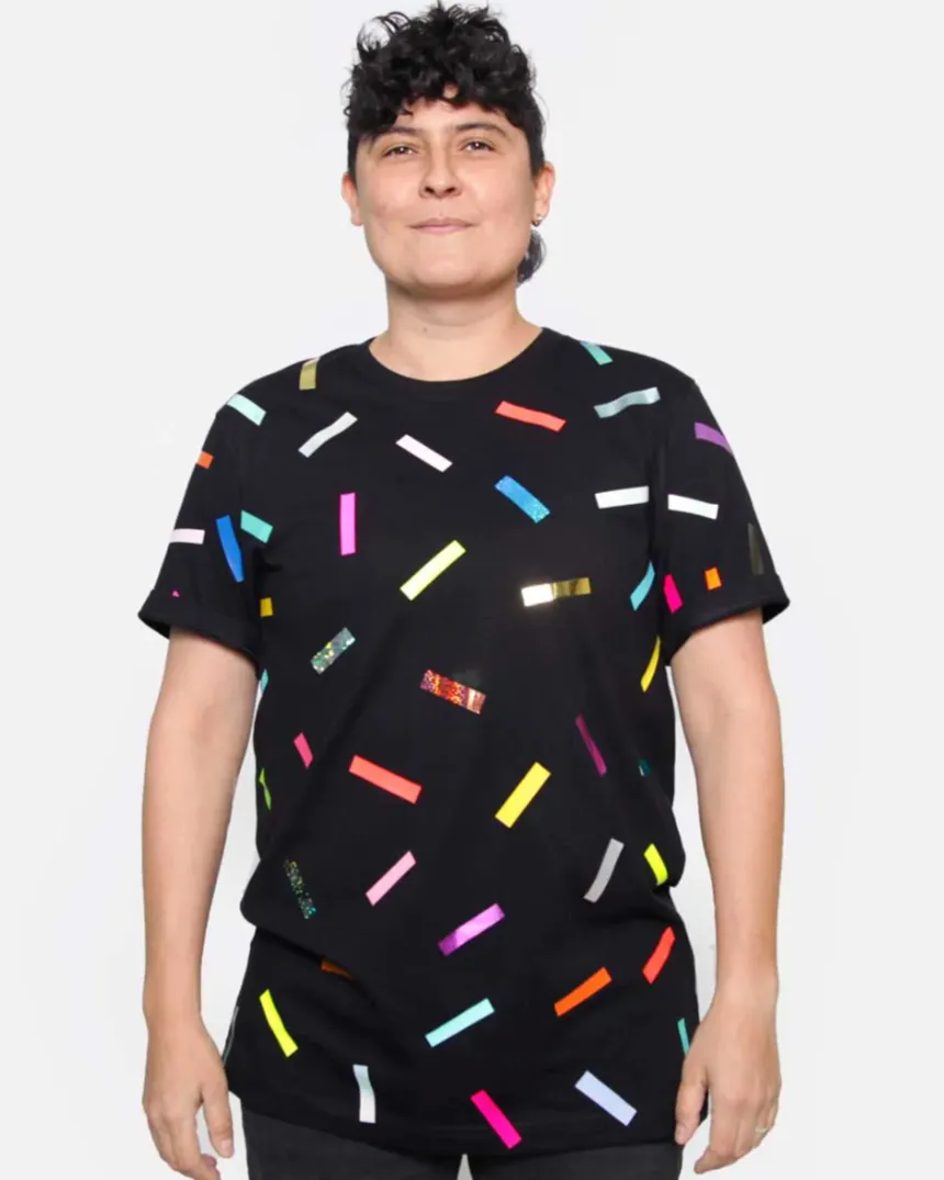 Unisex sparkle t-shirt by OKAYOK sold by atelier b product image thumbnail 3